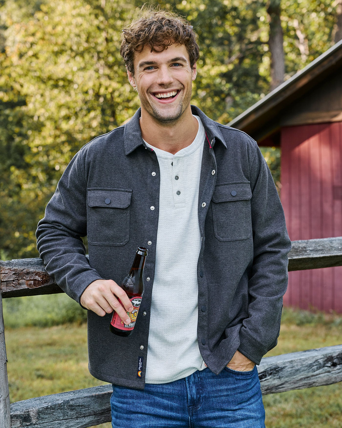 Flag & Anthem Hamlin Premium Brushed Jacket Charcoal