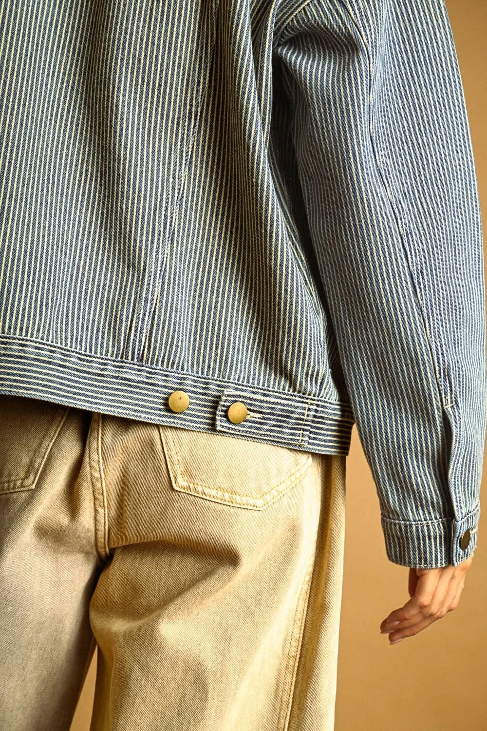 Denim Button Jacket Engineer Stripe