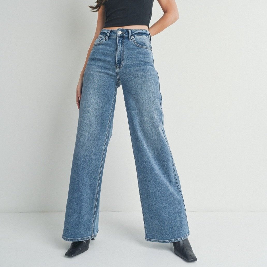 High Rise Palazzo Wide Leg Medium