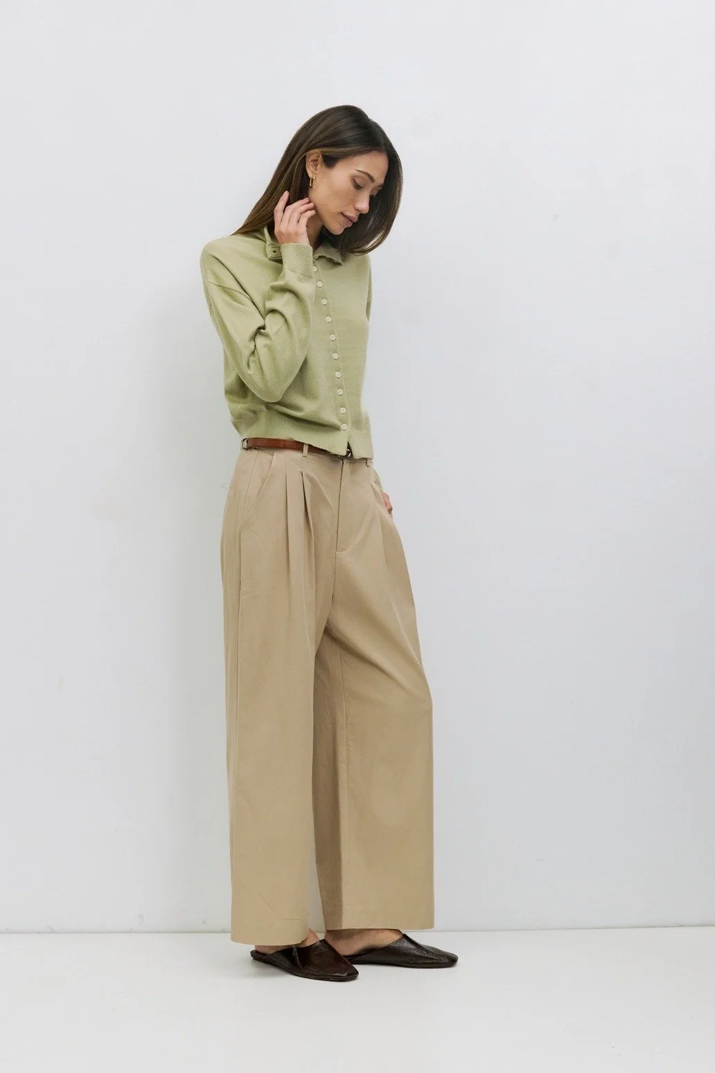 The Brooks Cardigan Sage