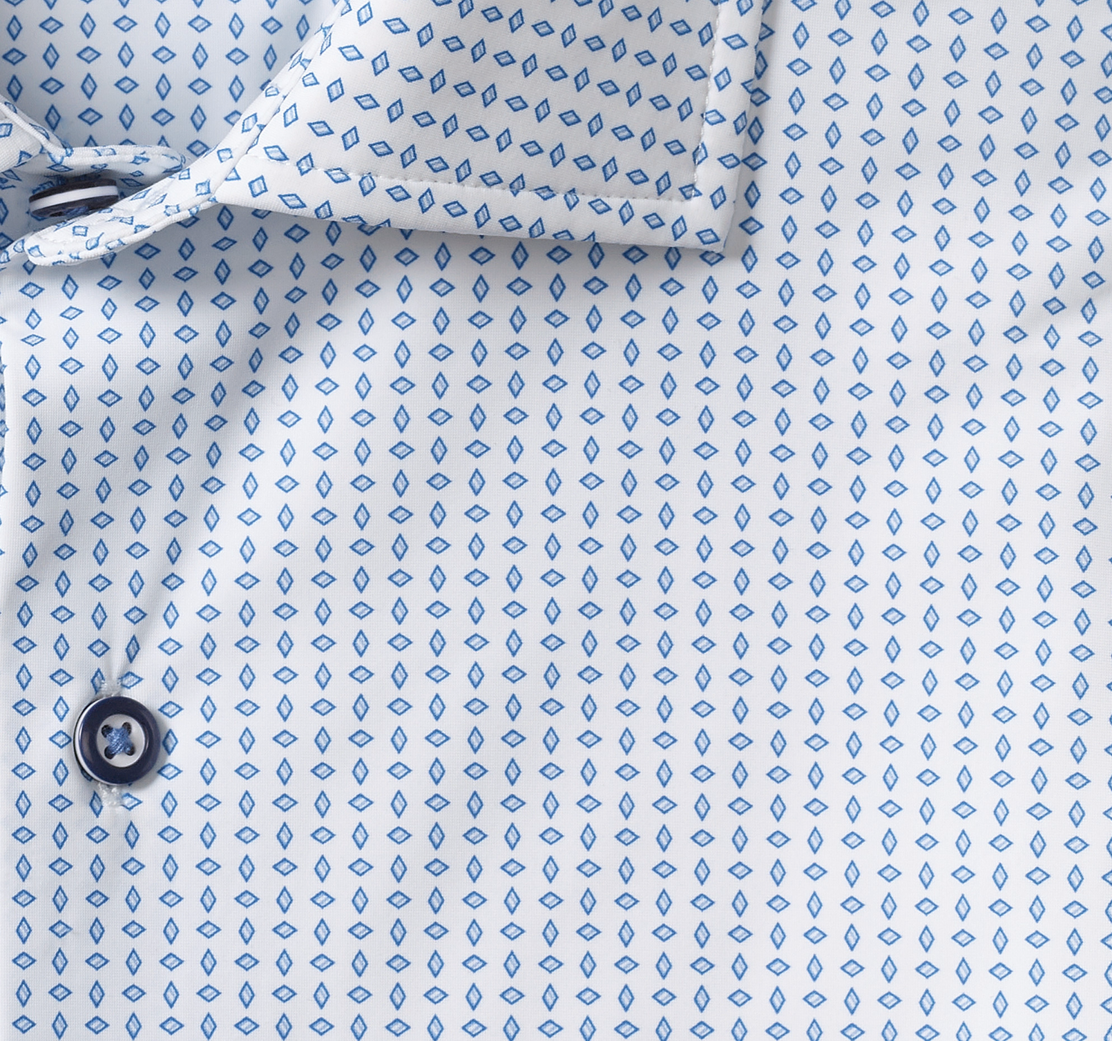 J&M XC4 Long Sleeve Print Knit Shirt Blue Diamond