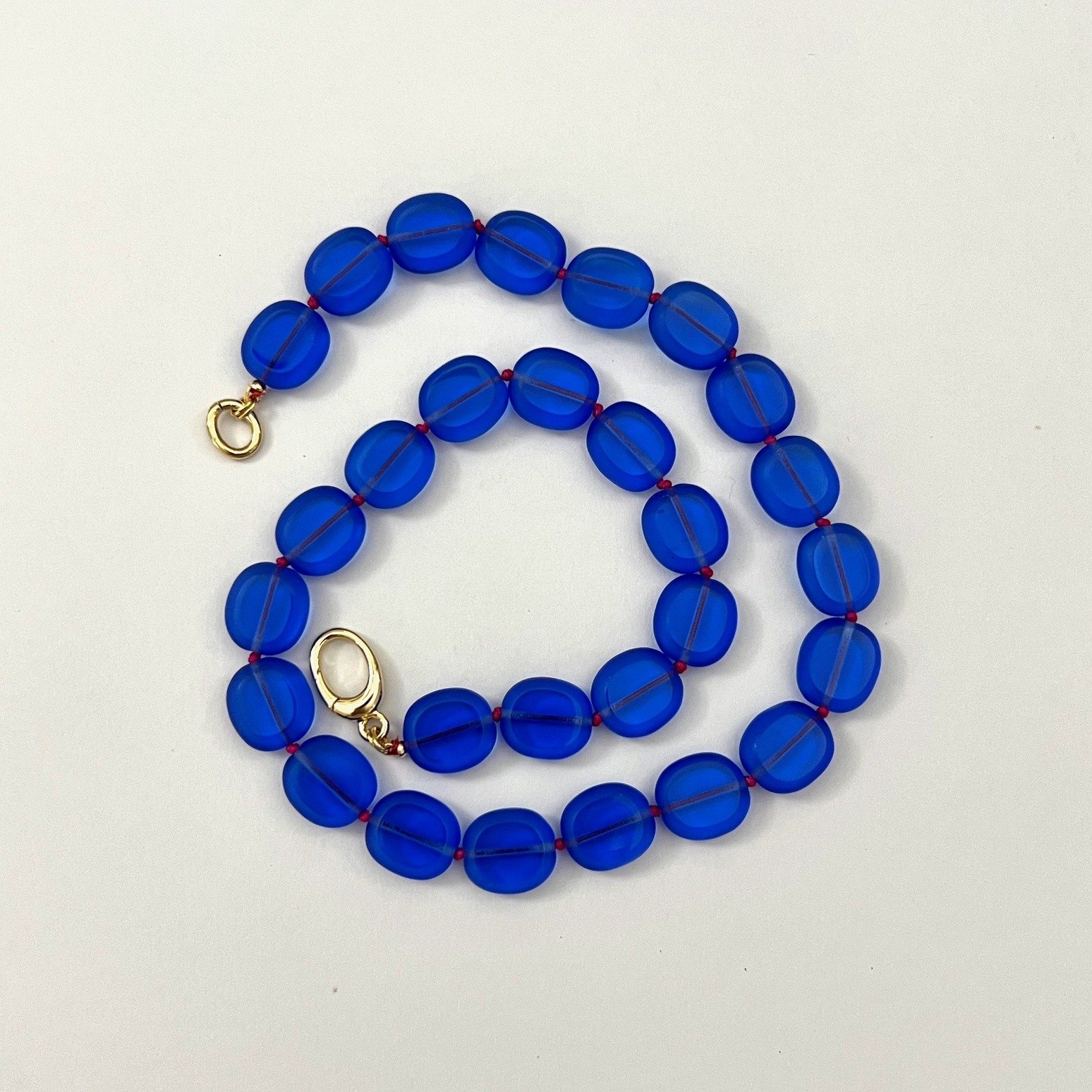 Stefanie Necklace Cobalt/Pink