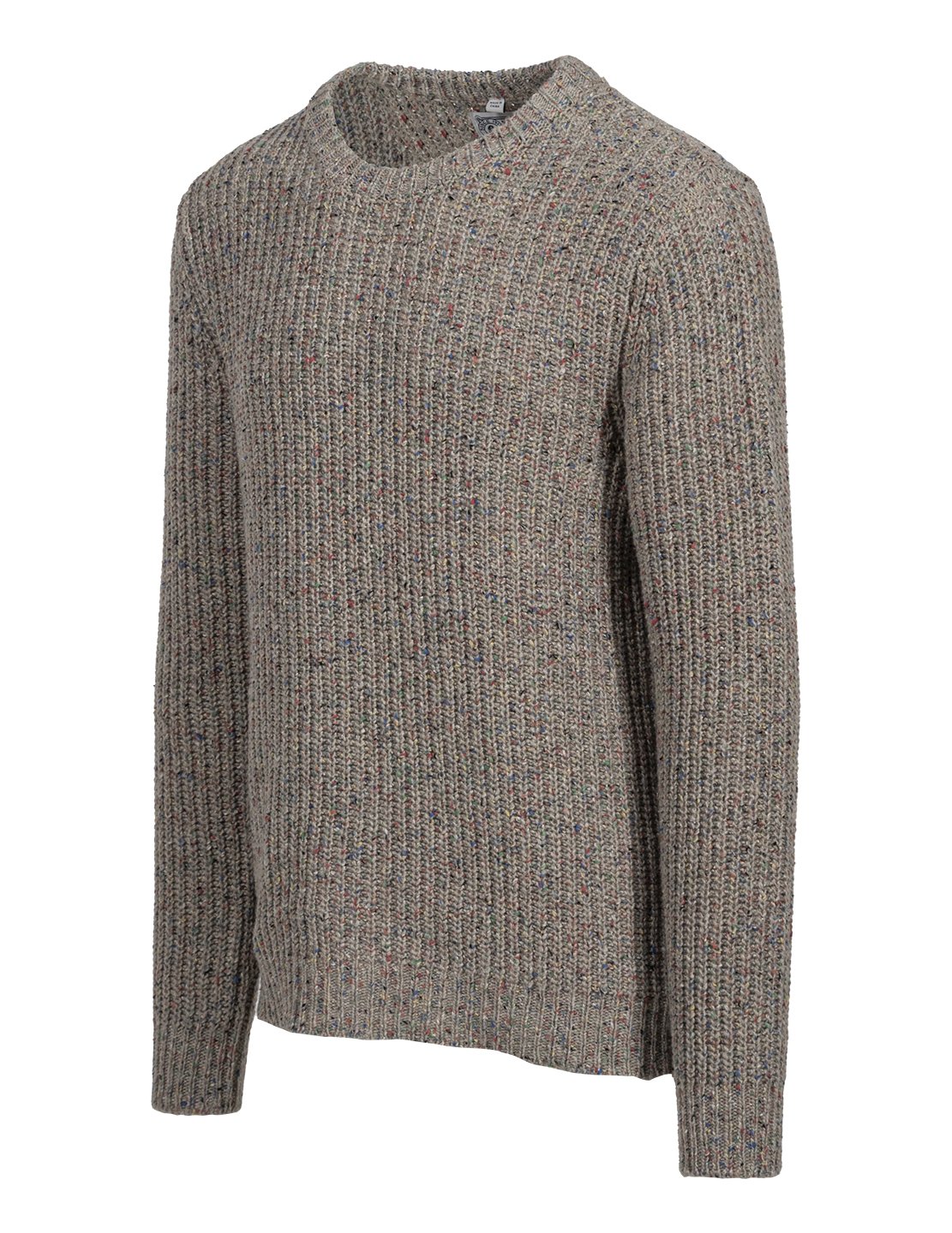 Schott Donegal Crewneck Sweater Tan Fleck