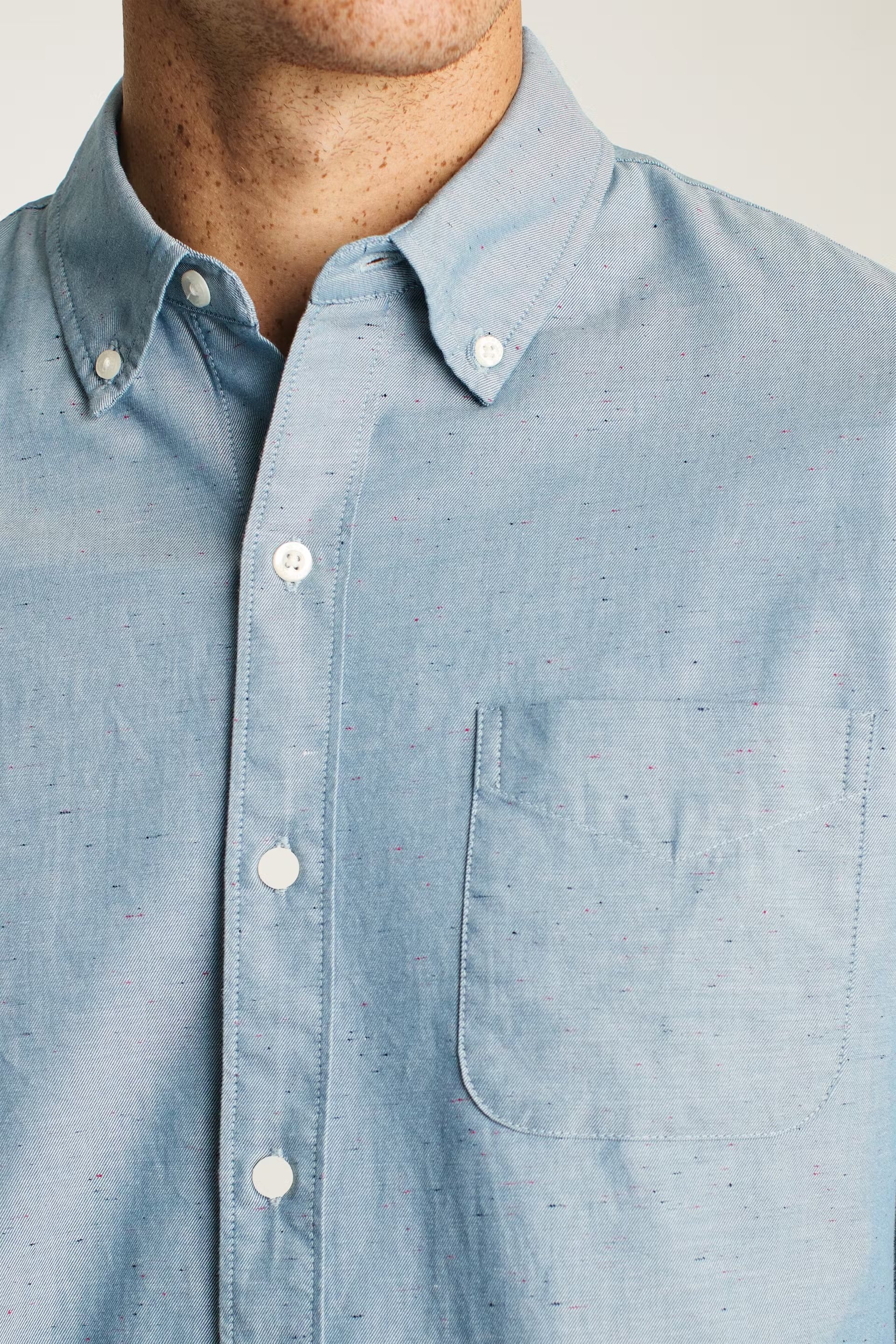 Bonobos Stretch Everyday Shirt Ocean Blue Neps