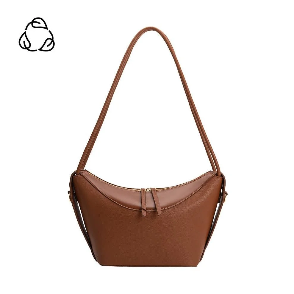 Wesley Vegan Shoulder Bag Saddle