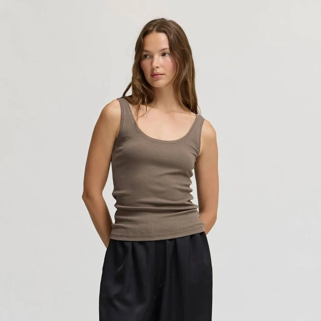 Basic Mini Rib Jersey Tank Trunk