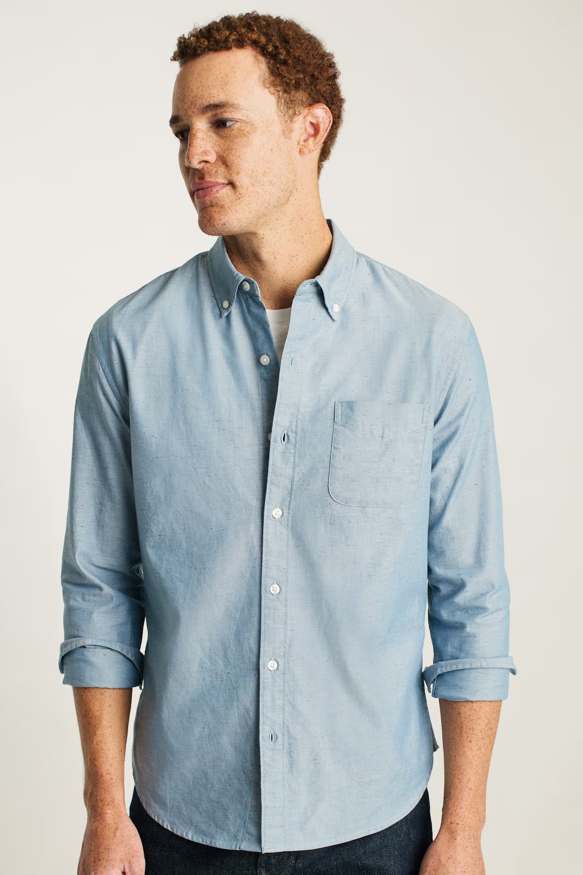 Bonobos Stretch Everyday Shirt Ocean Blue Neps