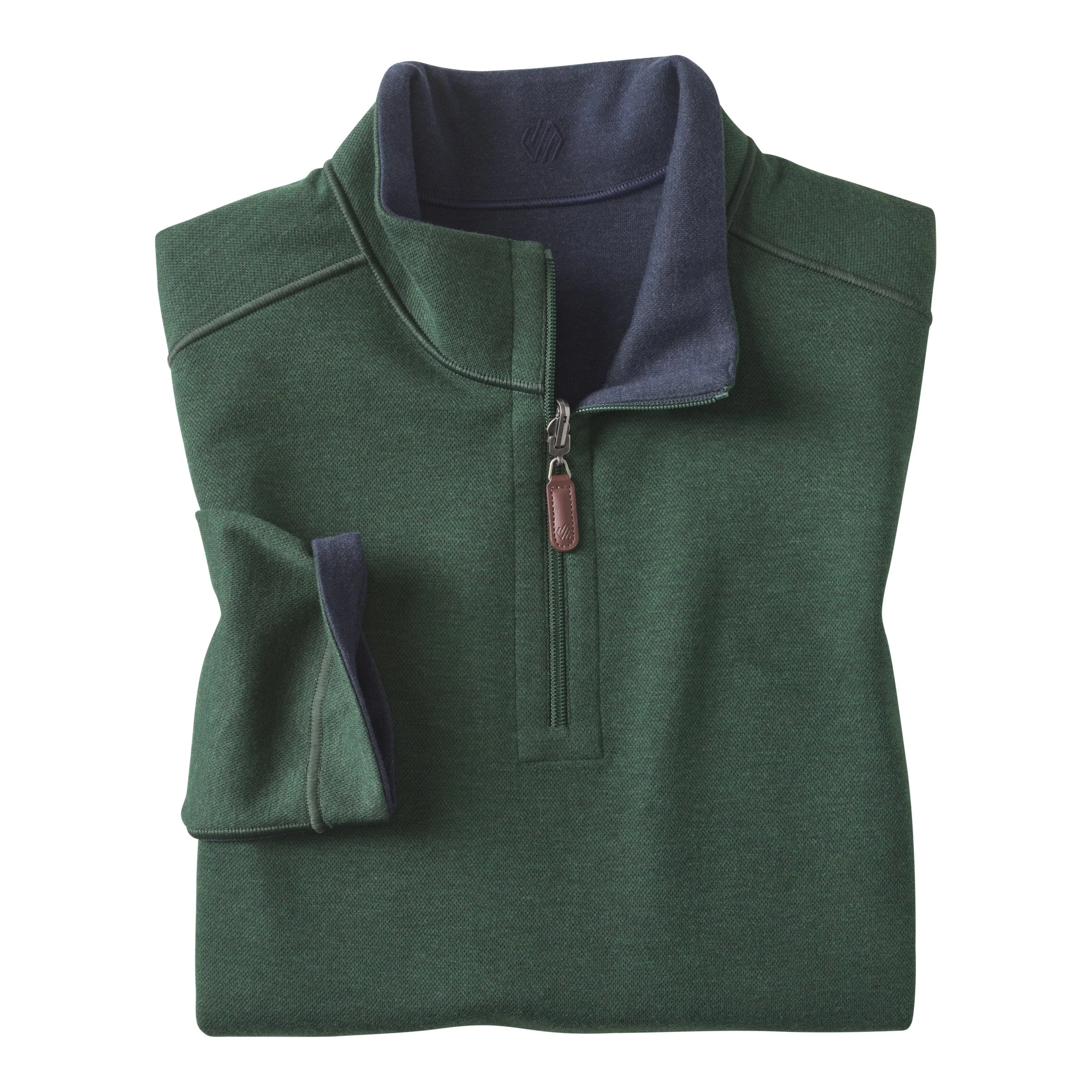 Johnston & Murphy Icon Reversible Quarter-Zip Forest/Navy