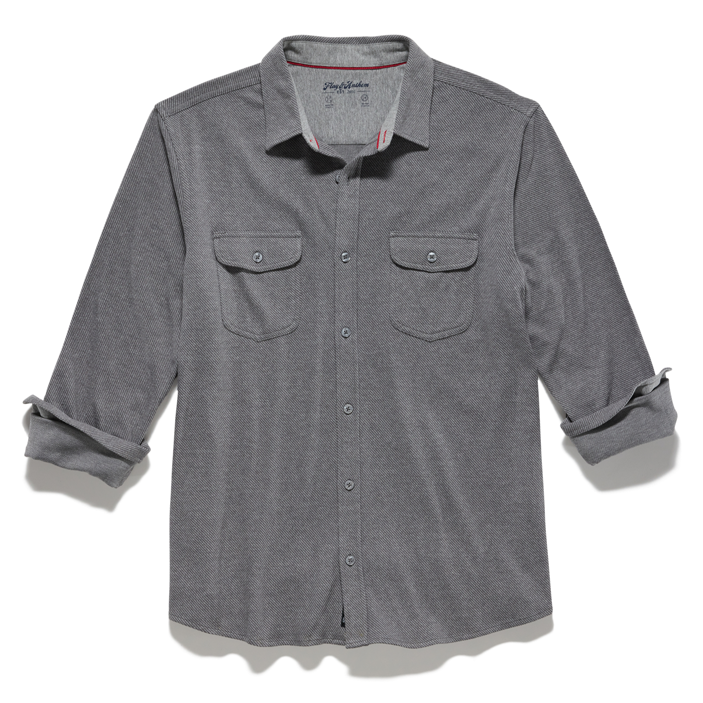 Flag & Anthem Hero Stretch Flannel Shirt Charcoal