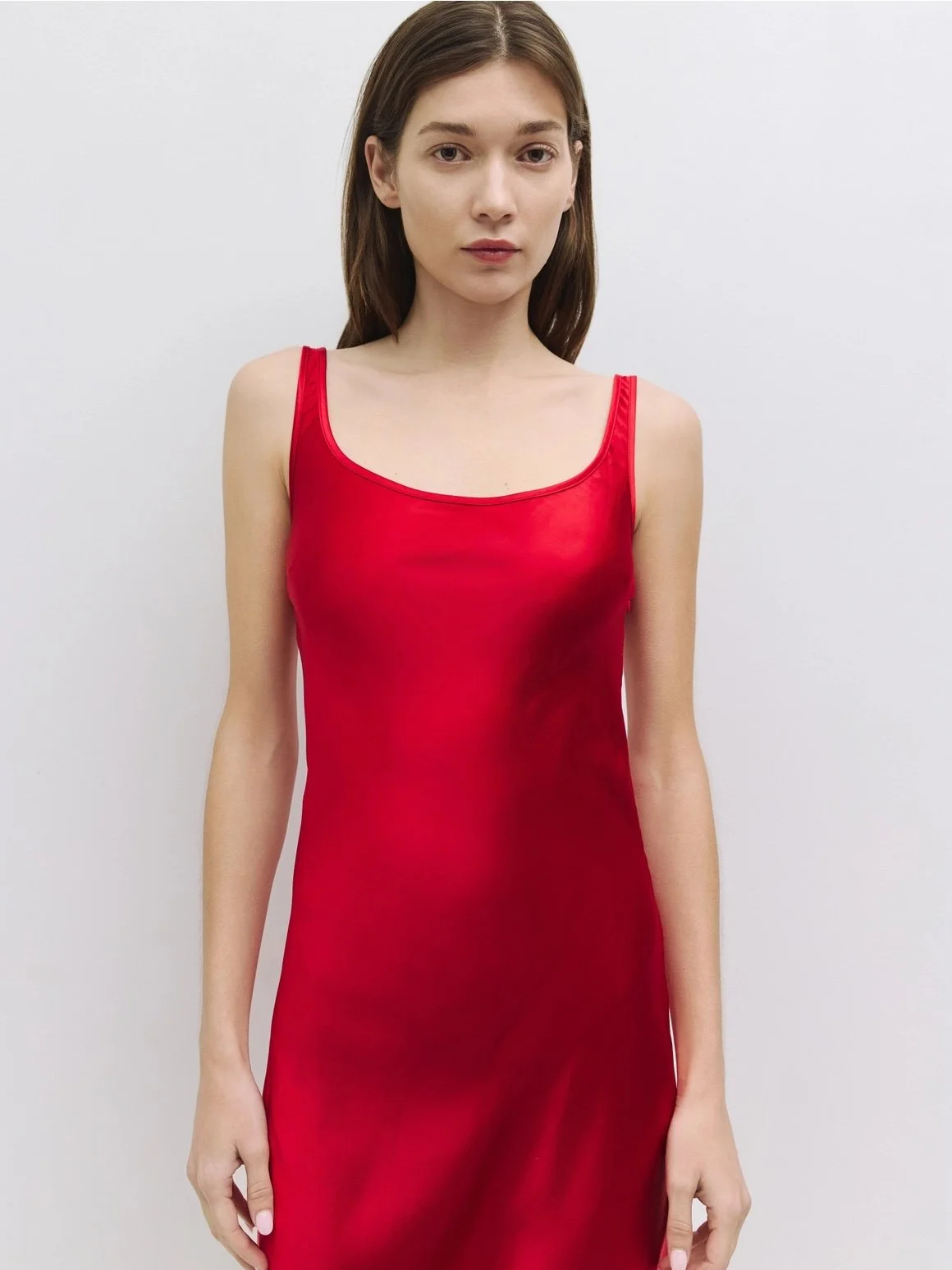 ruby red satin dress All Eyes On You Ruby Red Satin Midi Dress, Small - The Mint Julep Boutique