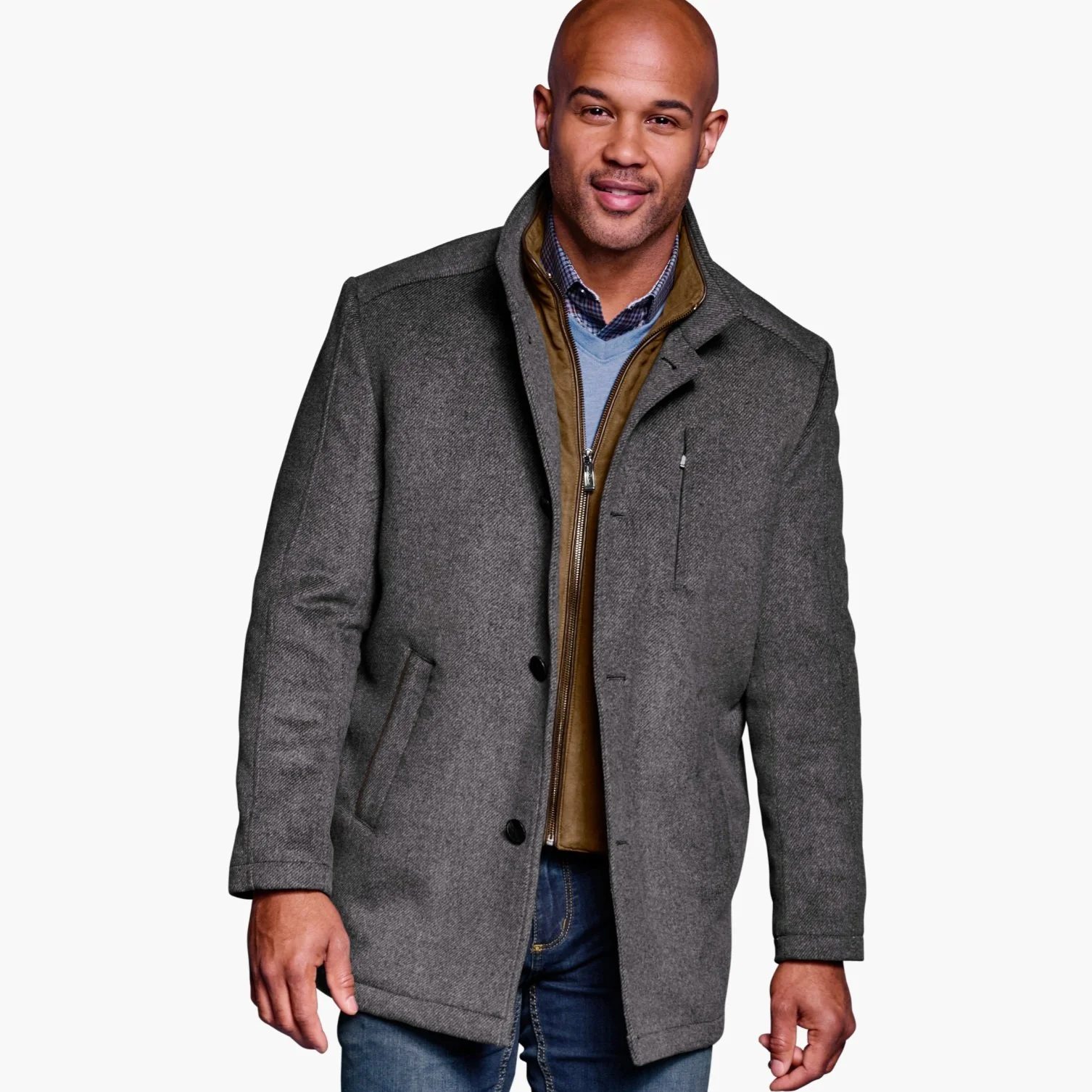 J&M Upton Car Coat Gray