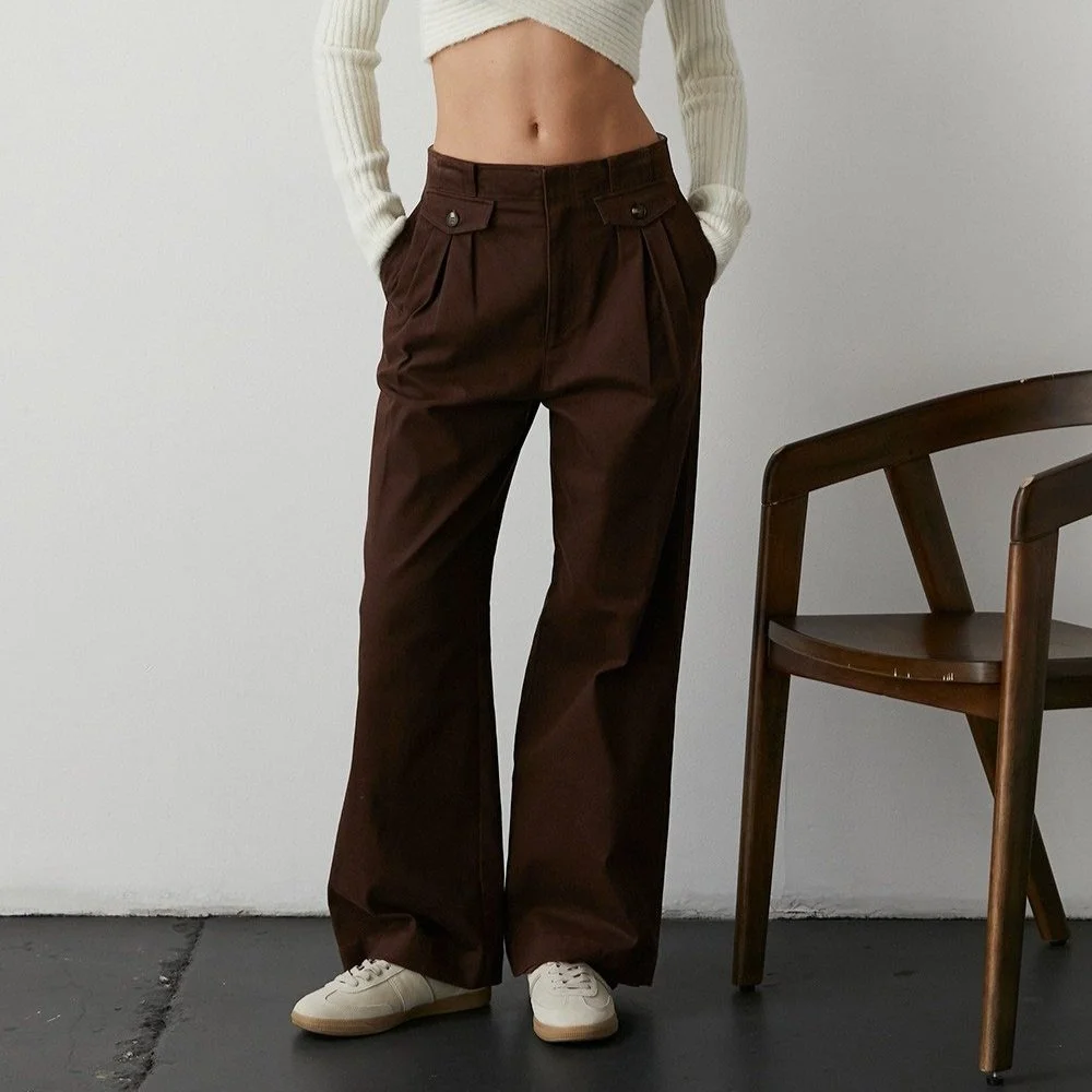 Maya Wide Leg Pants Chocolate