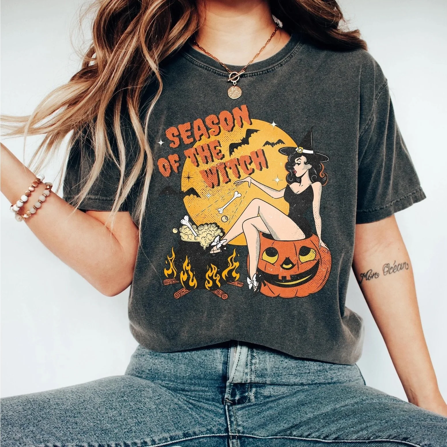 Season of the Witch Vintage Halloween Tee