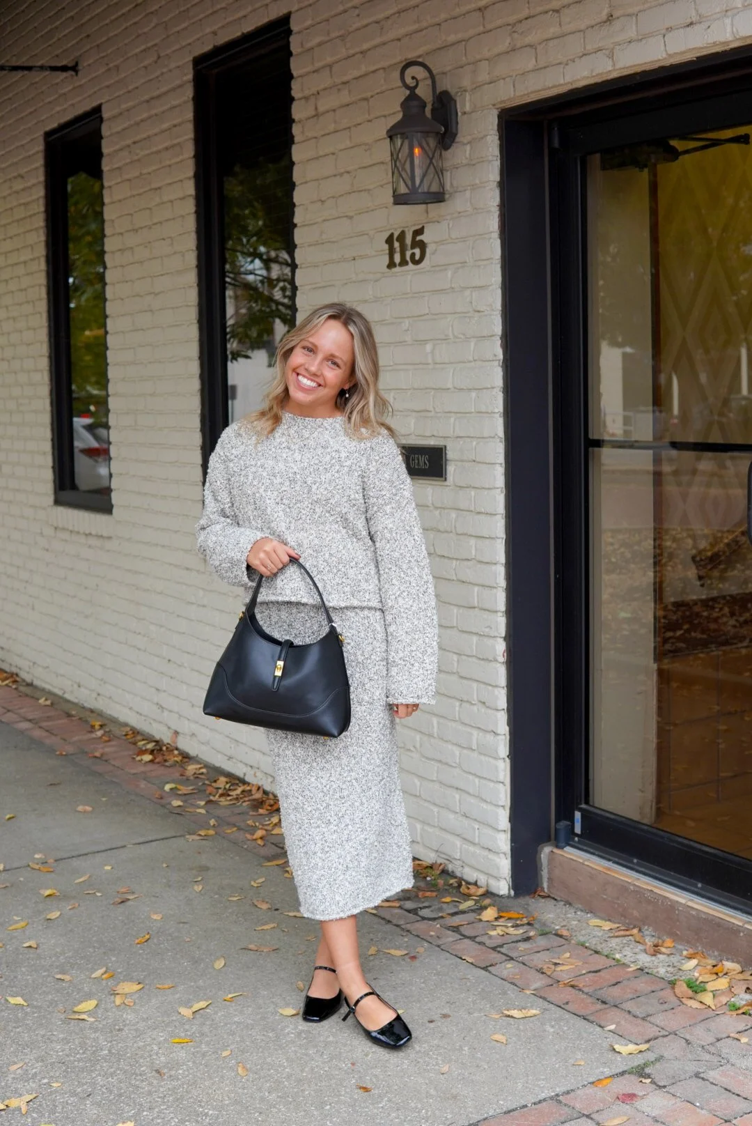 Nally Block Heel Mary Jane Pump Black Patent
