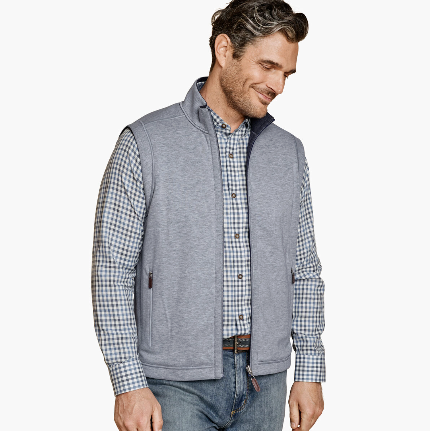 J&M Icon Reversible Vest Navy/Storm