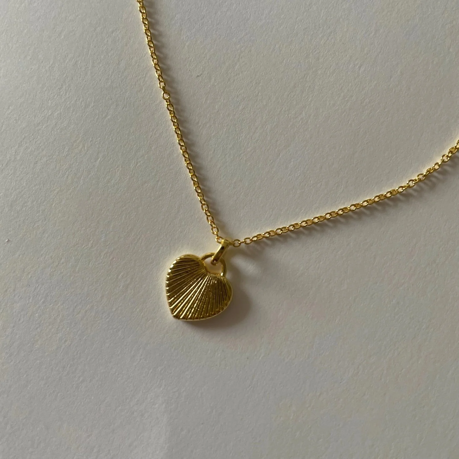 Sunshine Heart Necklace Gold