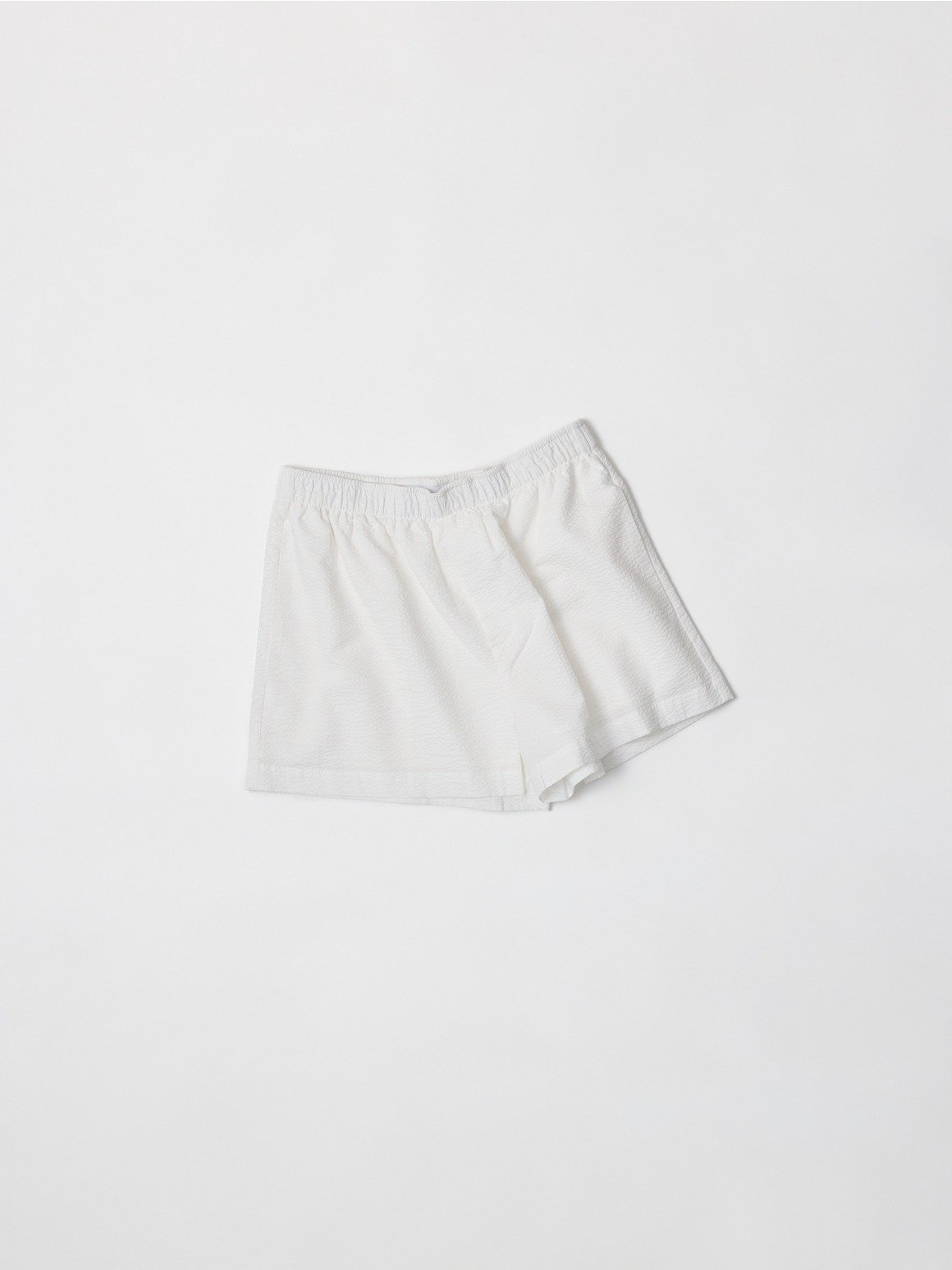 The Devon Seersucker Shorts White