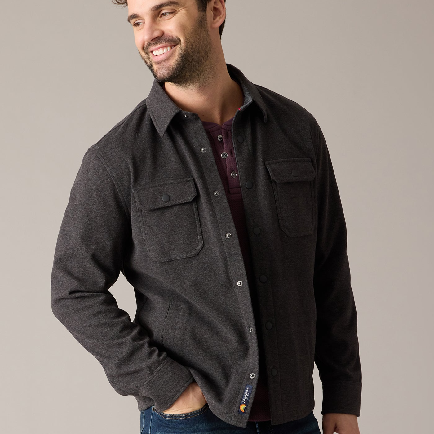 Flag & Anthem Hamlin Premium Brushed Jacket Charcoal