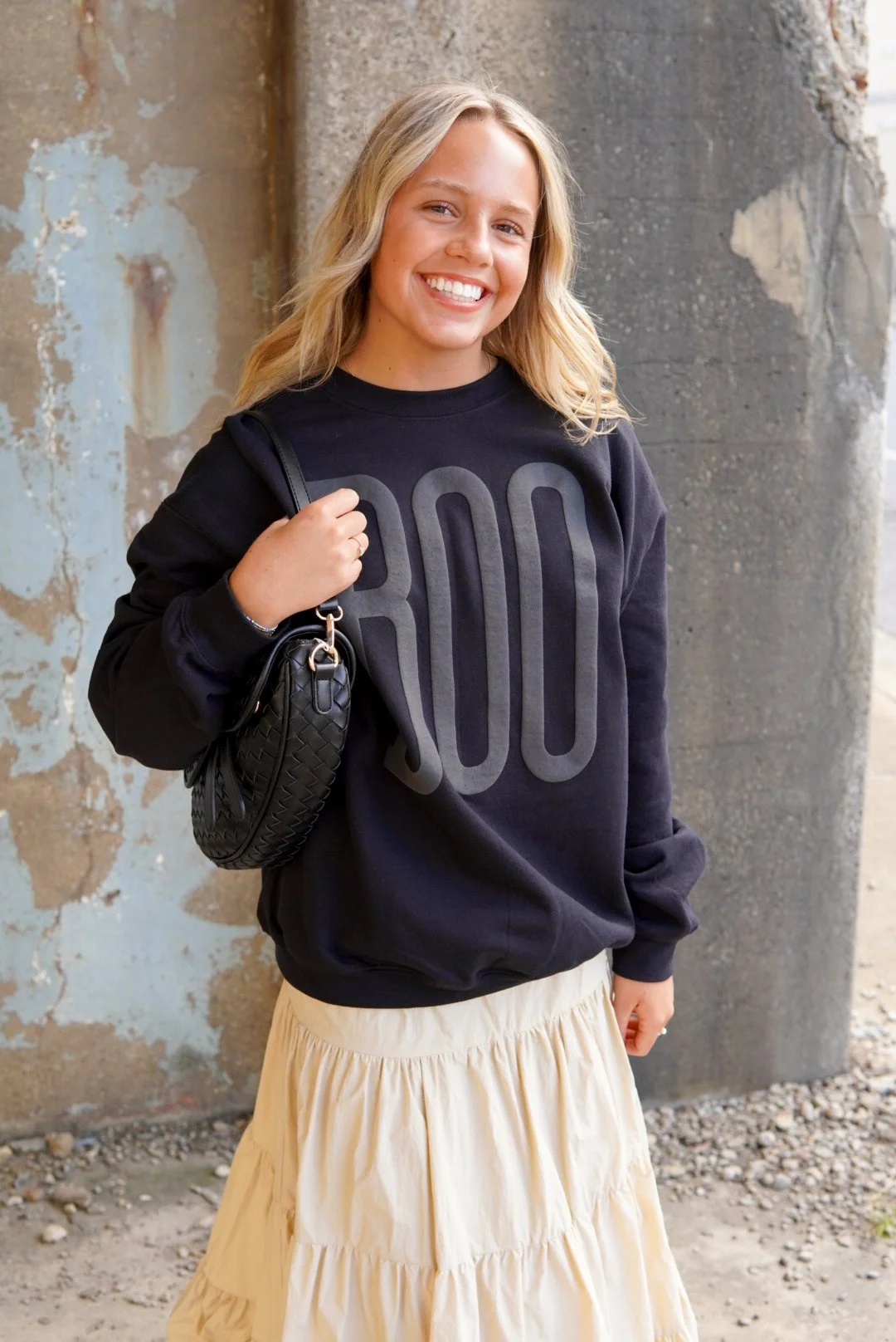 Boo Puff Halloween Sweatshirt