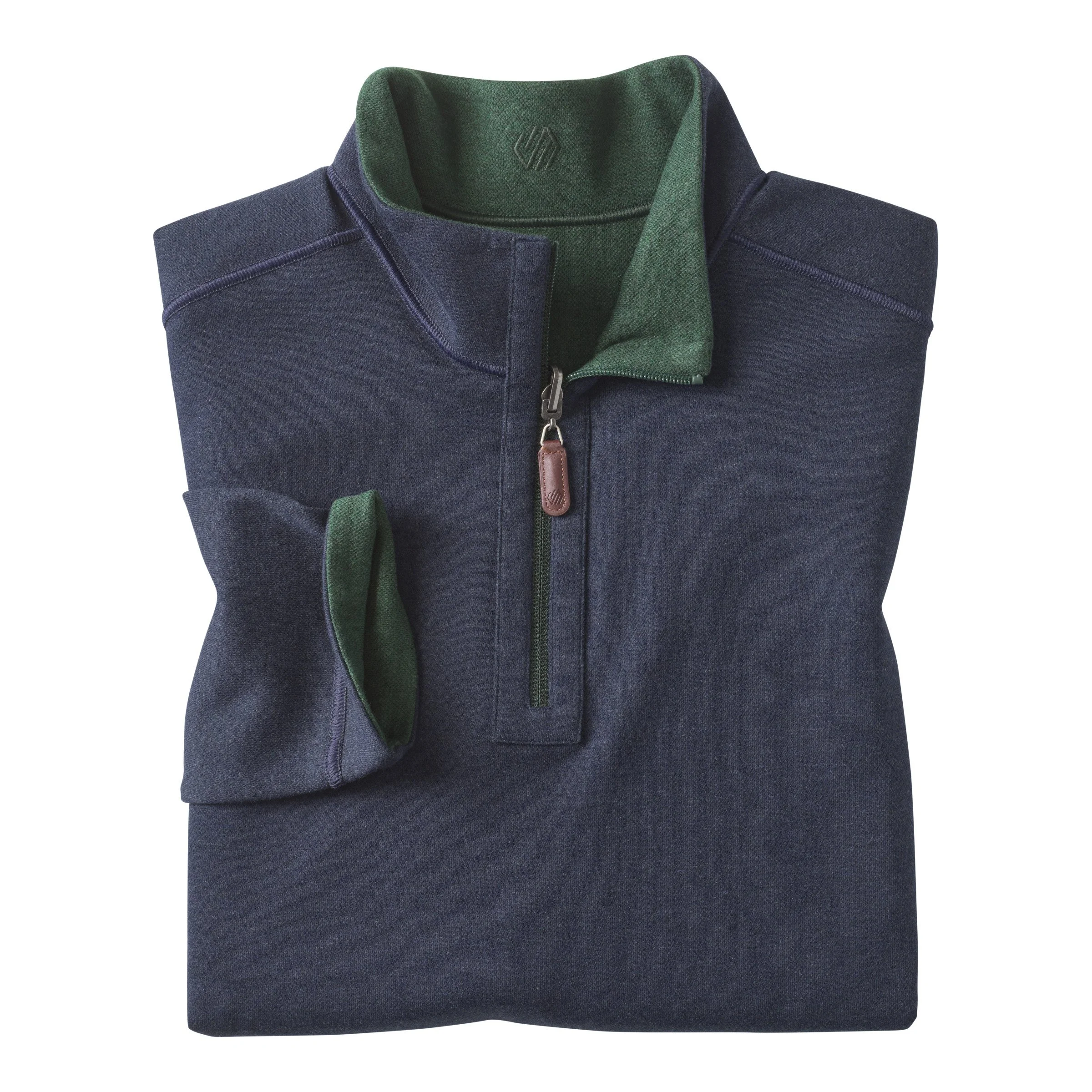 Johnston & Murphy Icon Reversible Quarter-Zip Forest/Navy
