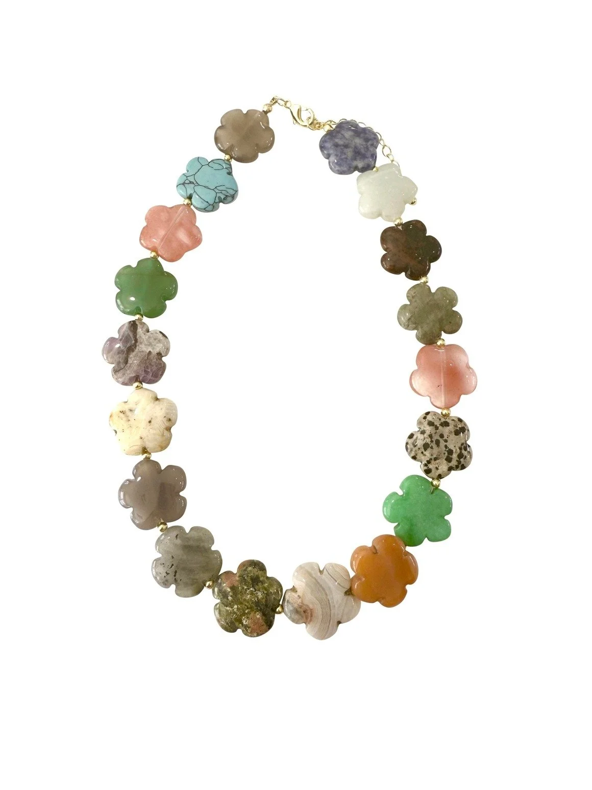 Jenni Clover Natural Stone Necklace
