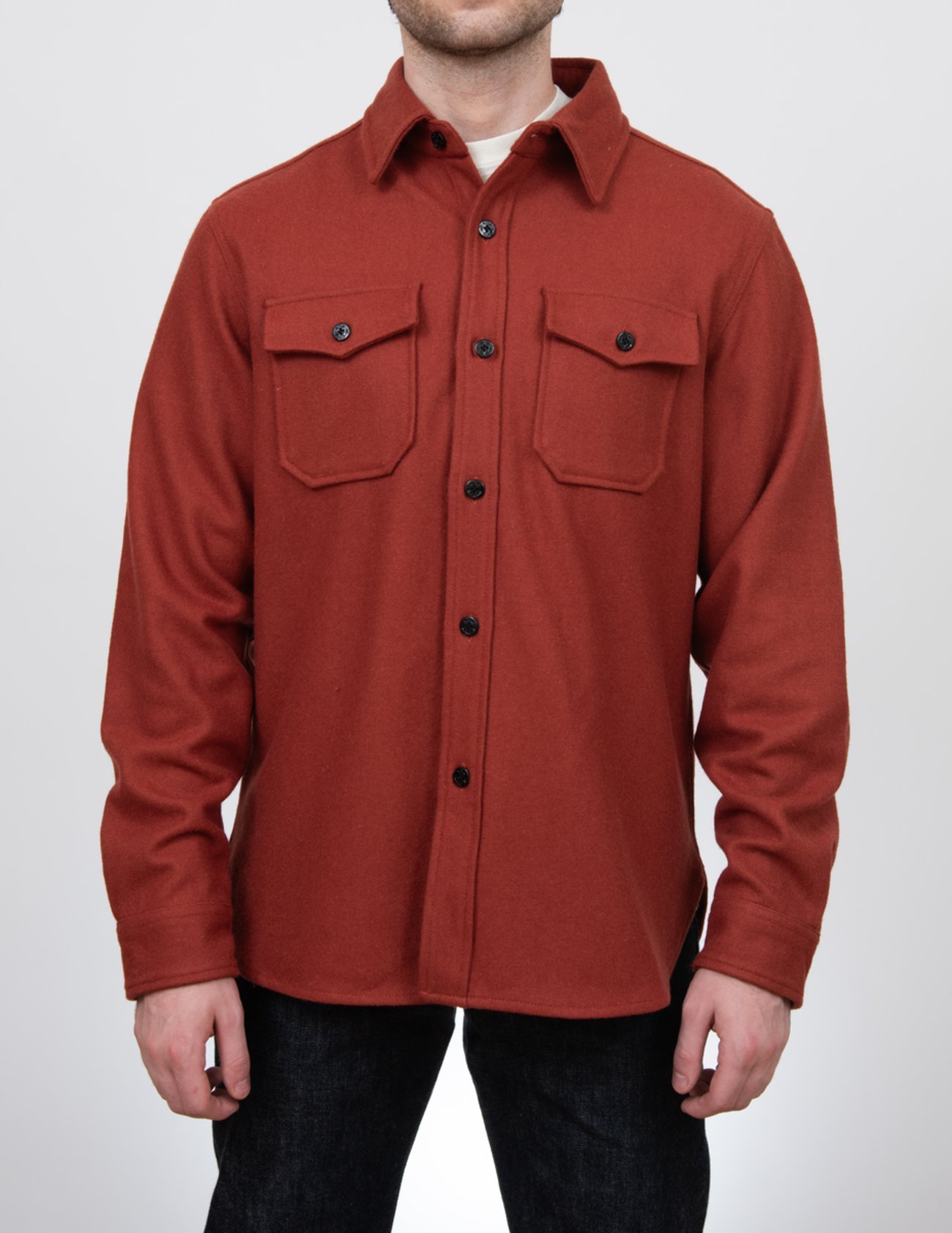 Schott CPO Wool Shirt Spice