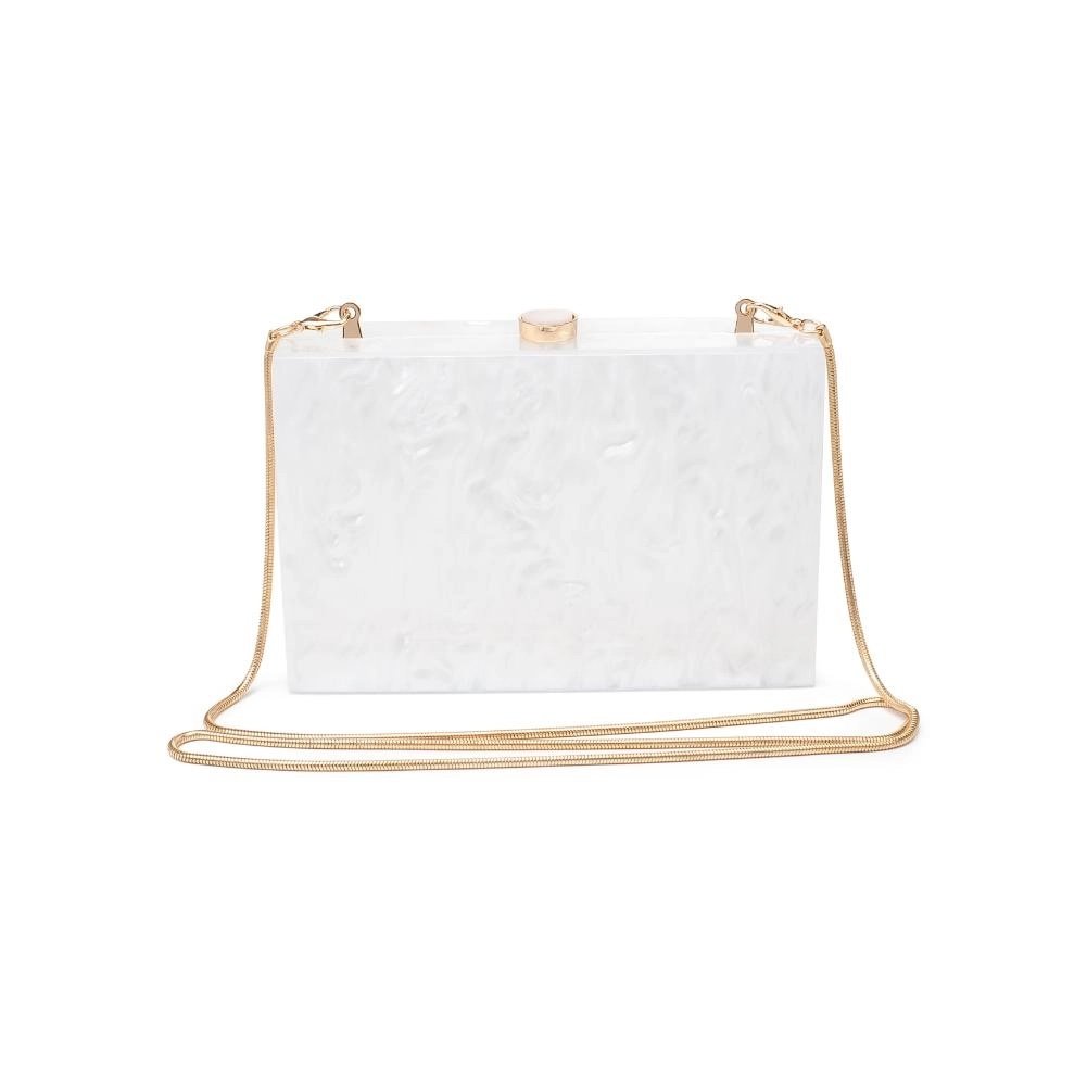 Molly Acrylic Evening Bag White
