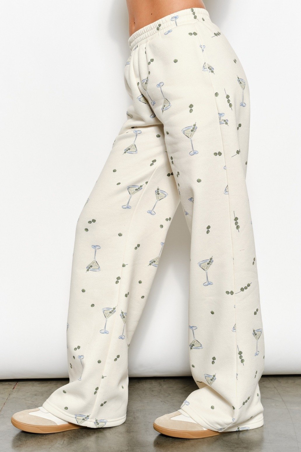 Billie Martini Sweatpants Cream & Olive