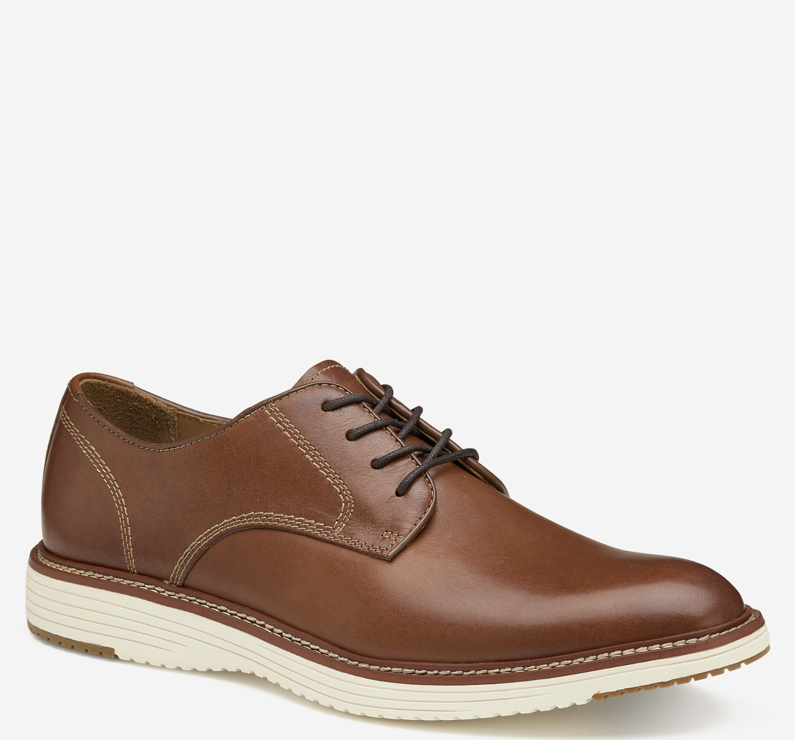 Johnston & Murphy Upton Plain Toe Tan Full Grain — Byron  display picture 1
