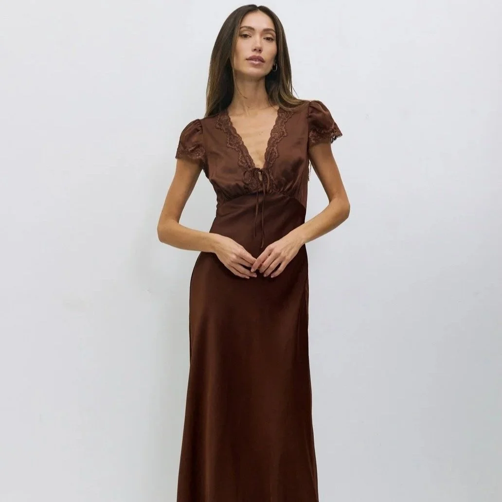 The Vivienne Dress Chocolate