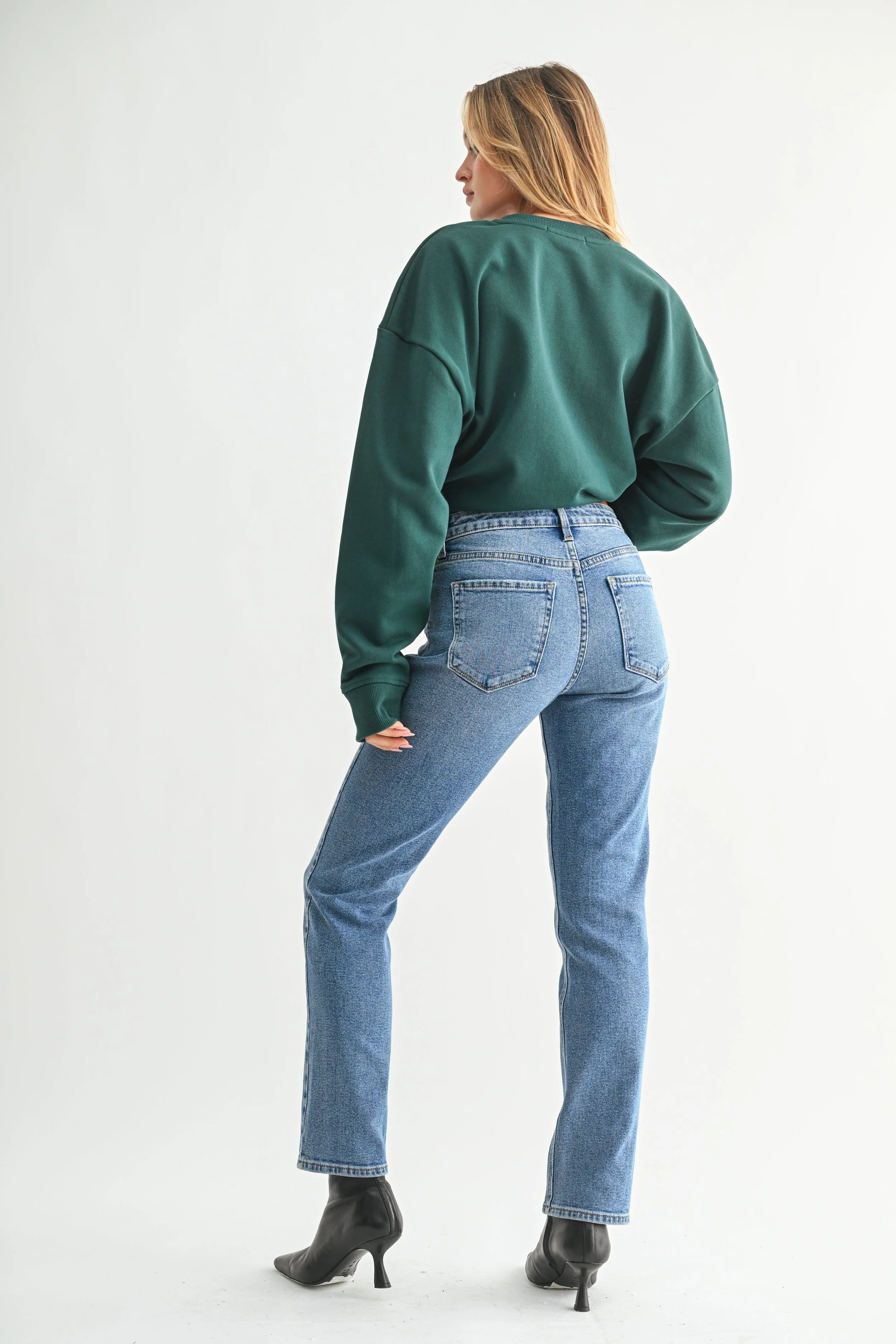 The Skinny Pencil Jean Medium Denim