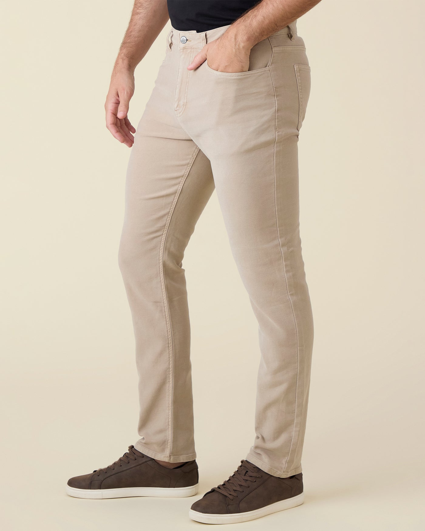 Flag & Anthem Holden Knit 5-Pocket Pant Khaki