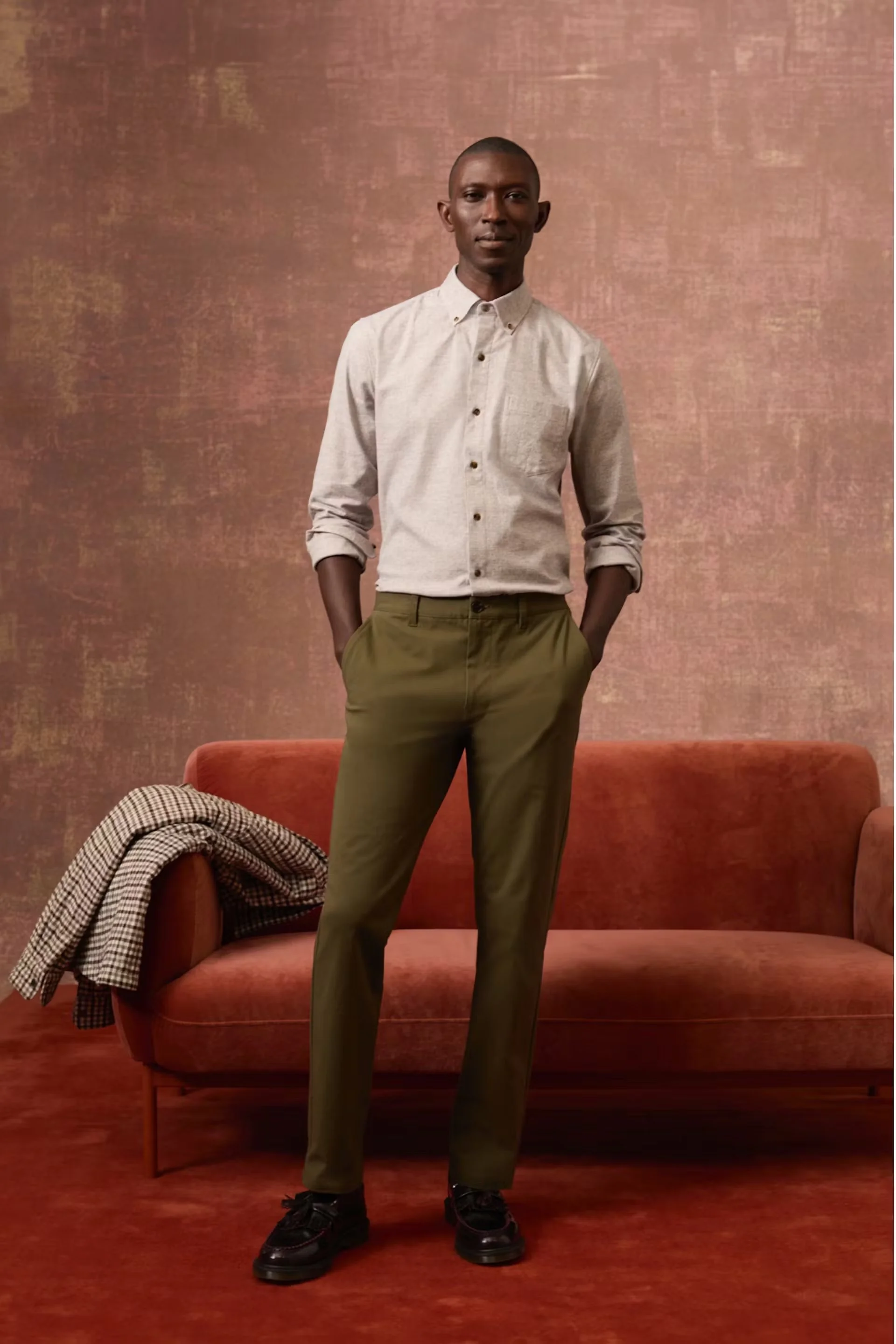 Bonobos Stretch Washed Chino 2.0 Olive Grove — Byron & Barclay