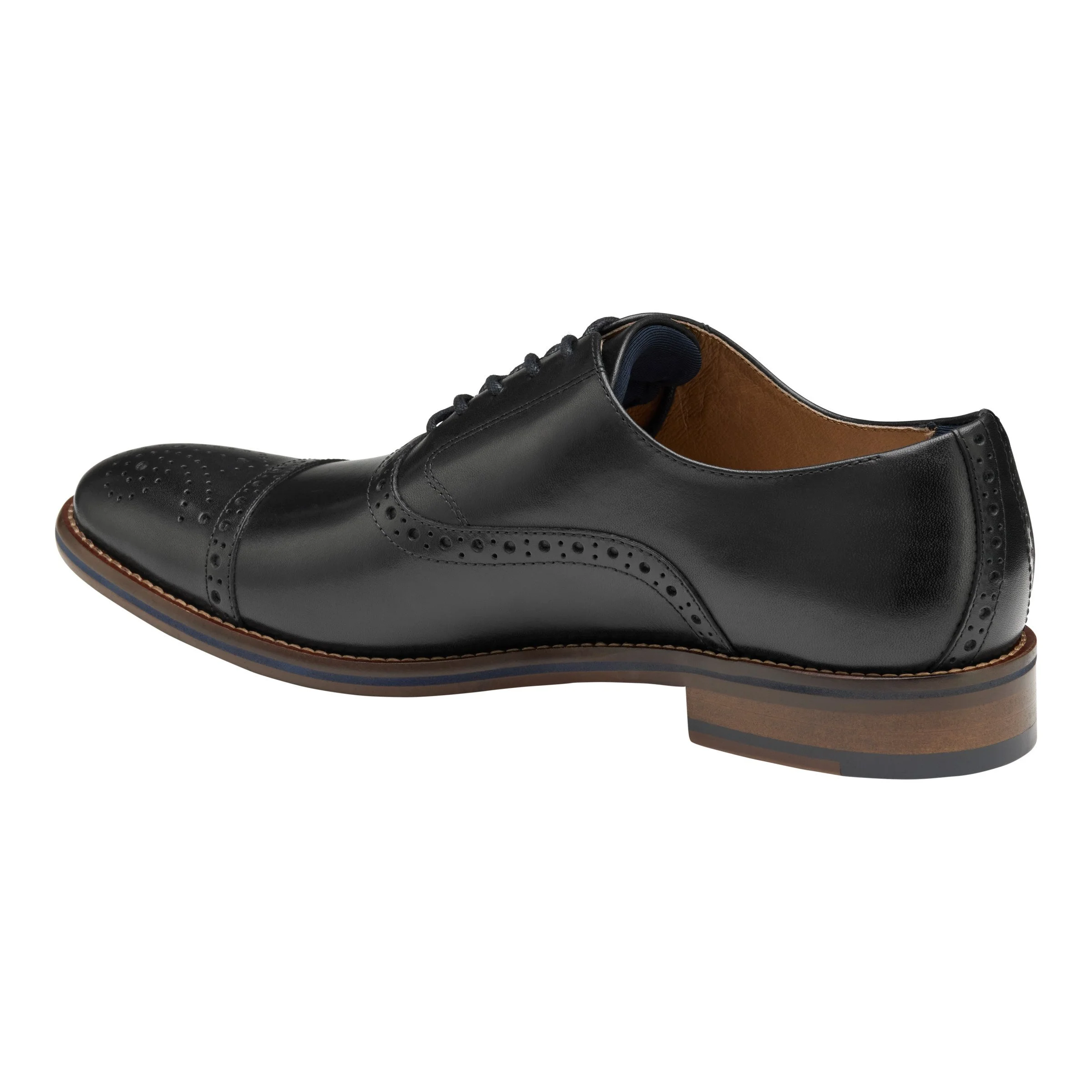 Johnston & Murphy Conard 2.0 Cap Toe Black Full Grain