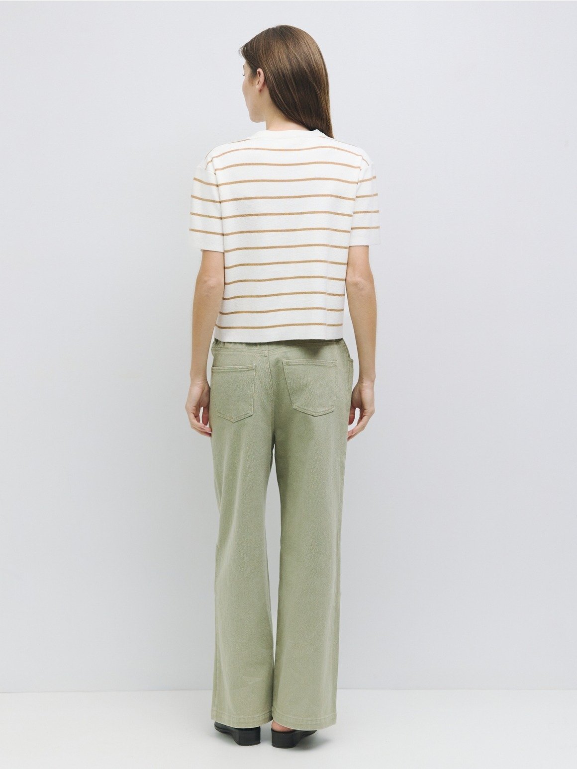 The Sade Knit Top Cream & Khaki