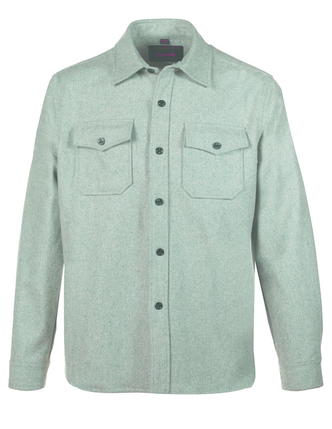 Schott CPO Wool Shirt Mint