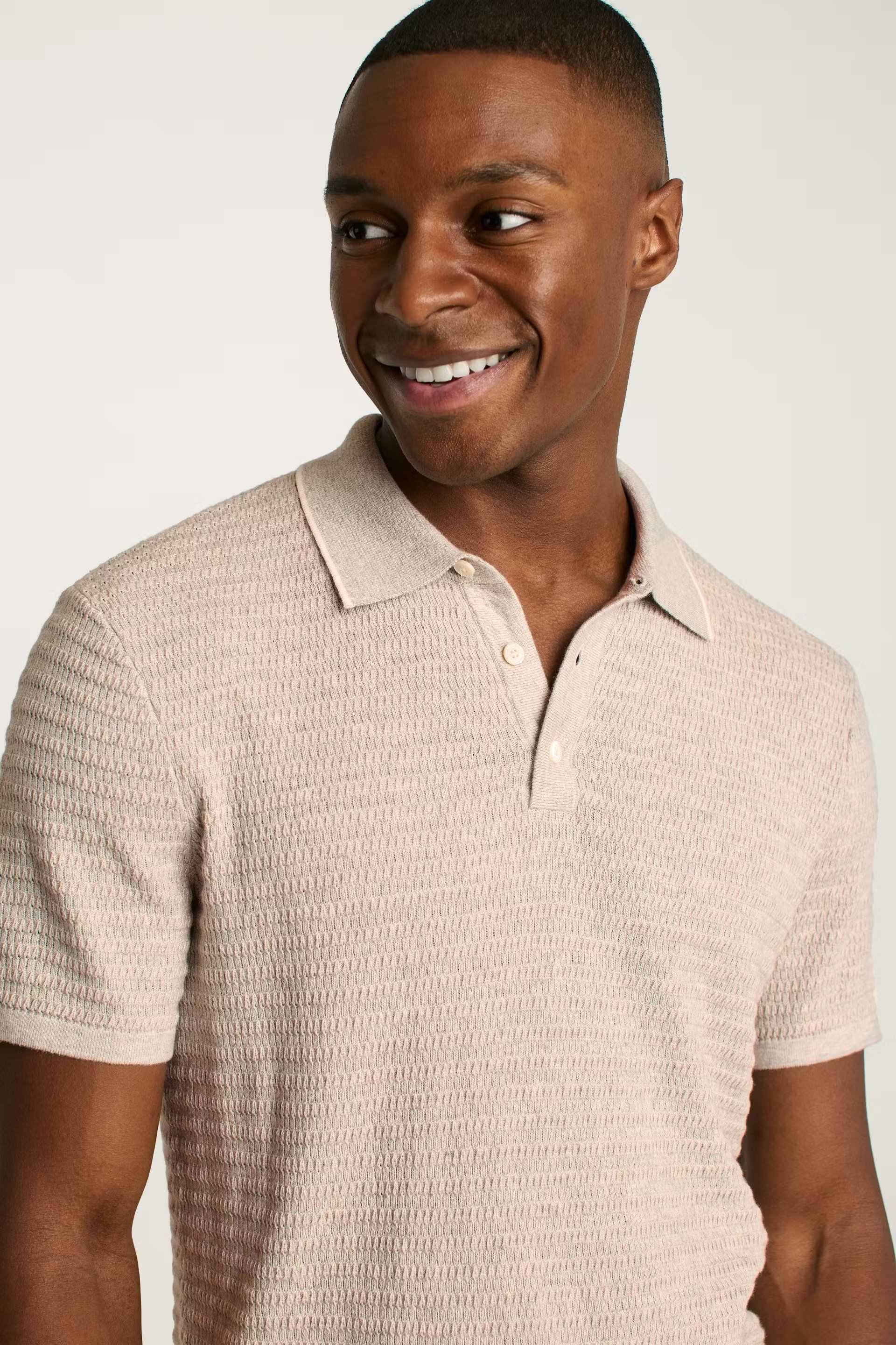 Bonobos Hudson Sweater Polo Gray Cotton Cashmere Stripe