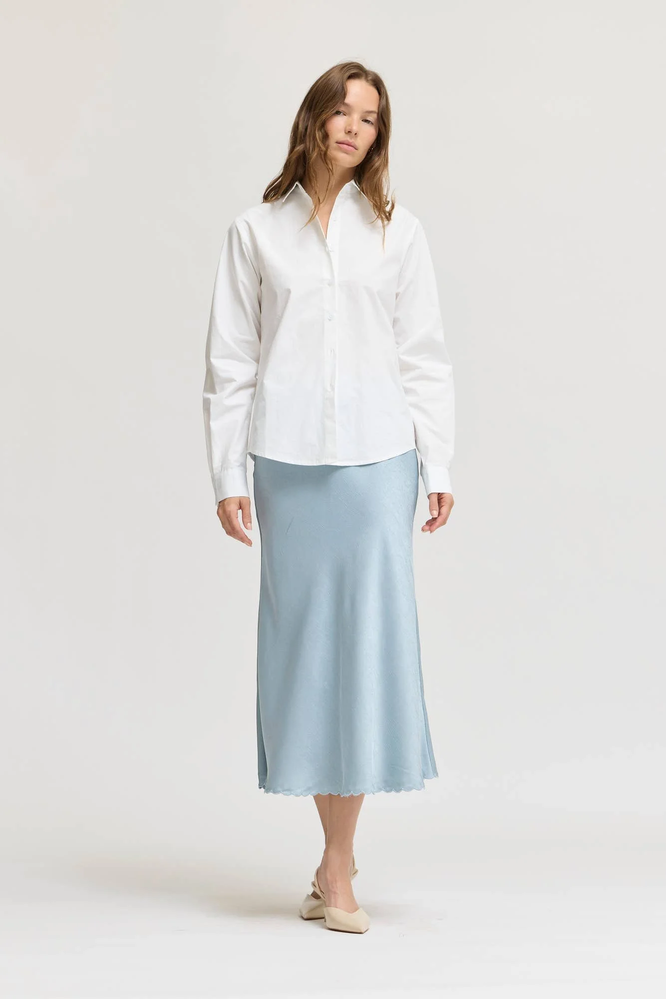 Classic Poplin Button Down White