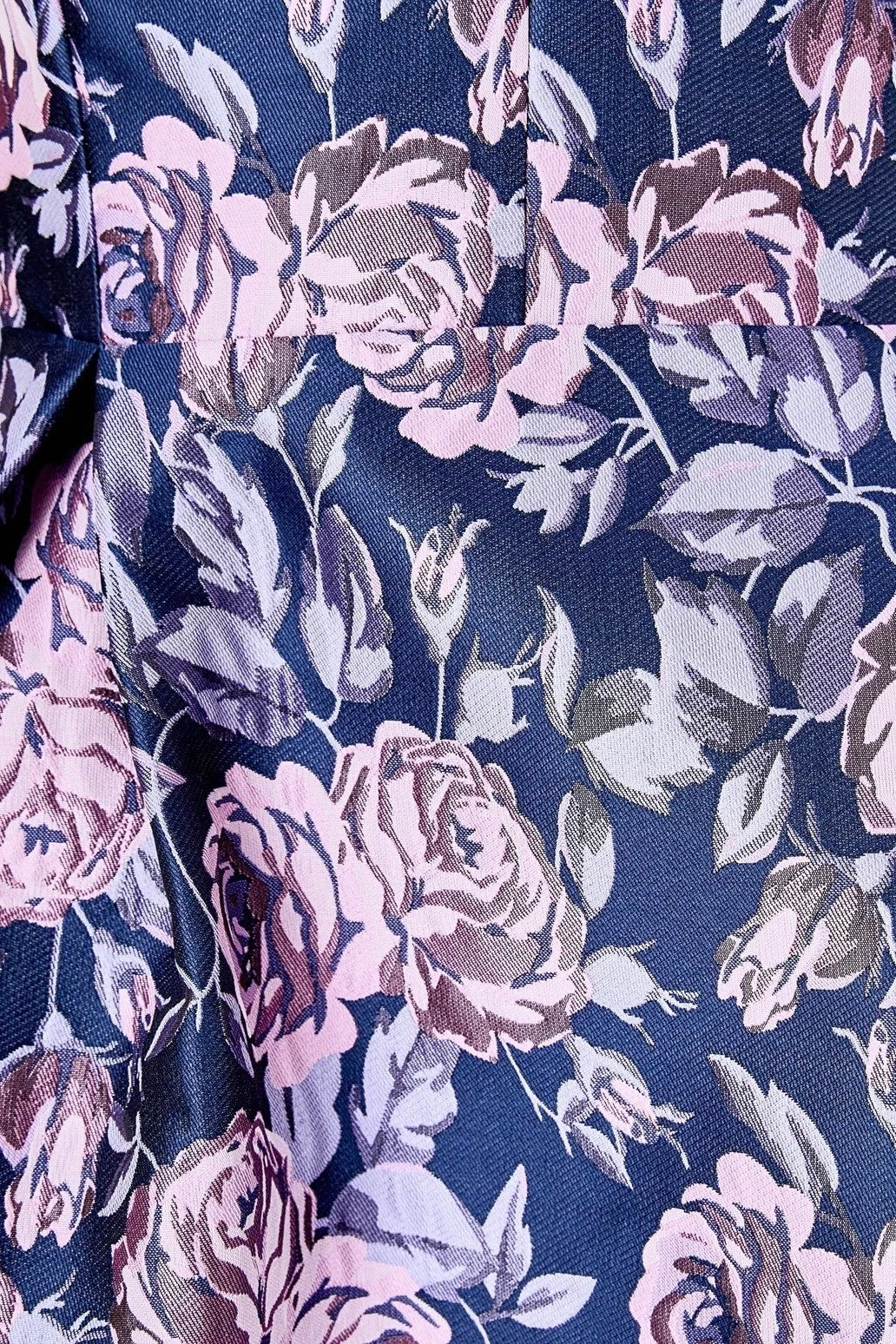 Floral Jacquard Sweetheart Neckline Mini Dress Purple