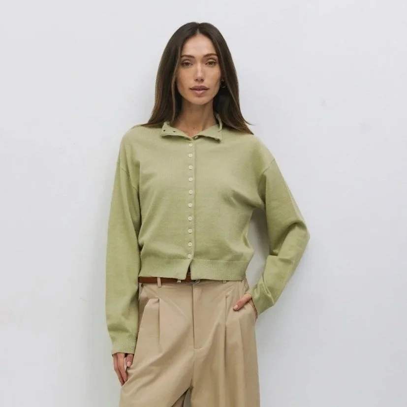 The Brooks Cardigan Sage