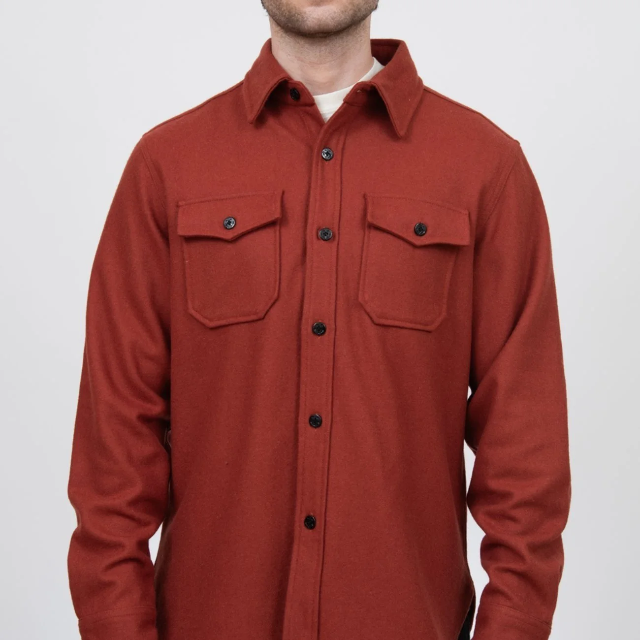 Schott CPO Wool Shirt Spice