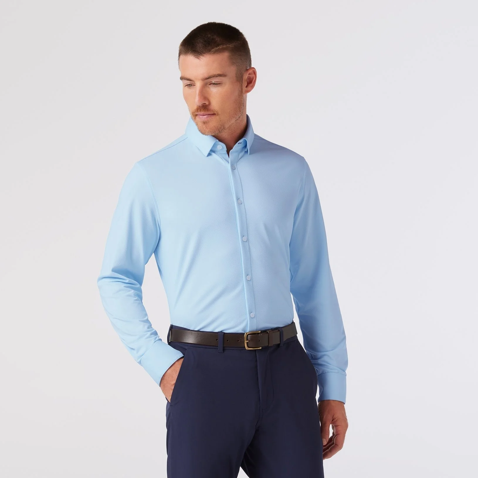 cyan dress shirt Ralph Lauren Cyan Blue Featherweight Cotton Mesh Button Front Shirt M Ralph Lauren