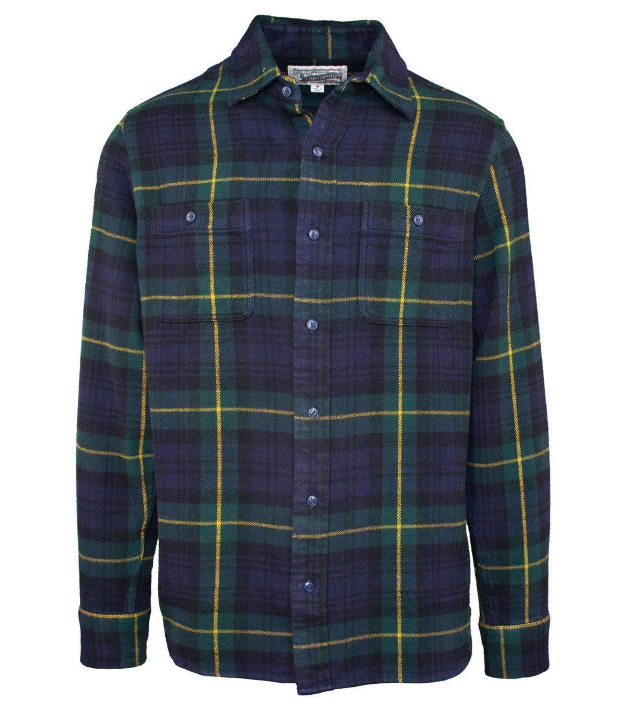 Schott Plaid Cotton Flannel Black Watch