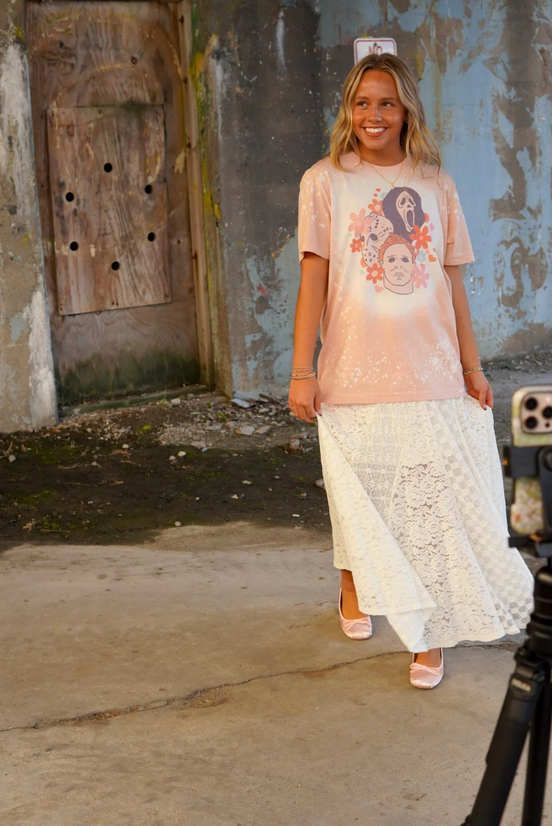 Hippie Halloween Film Graphic Tee