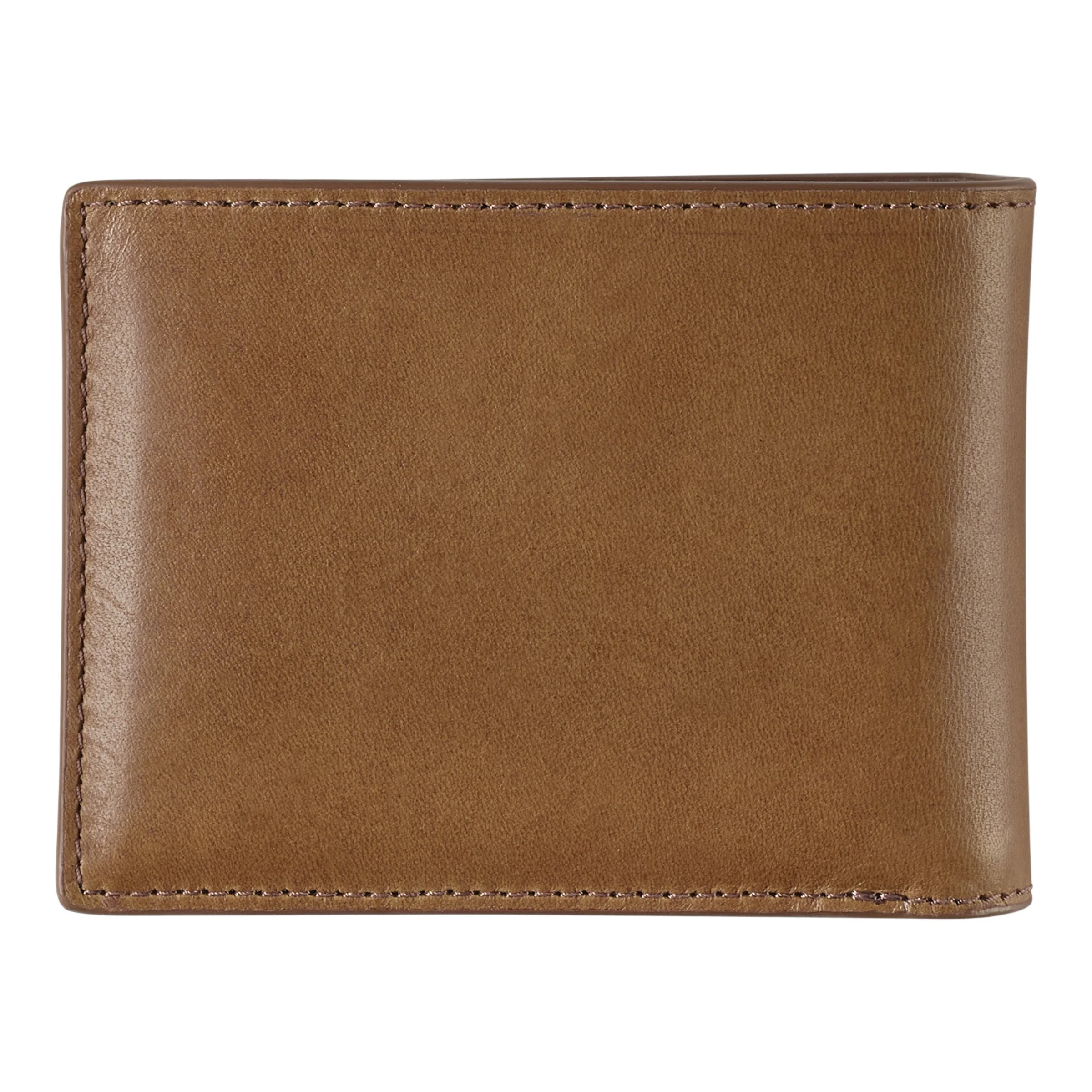 J&M Rhodes 2-in-1 Billfold Wallet Tan Full Grain