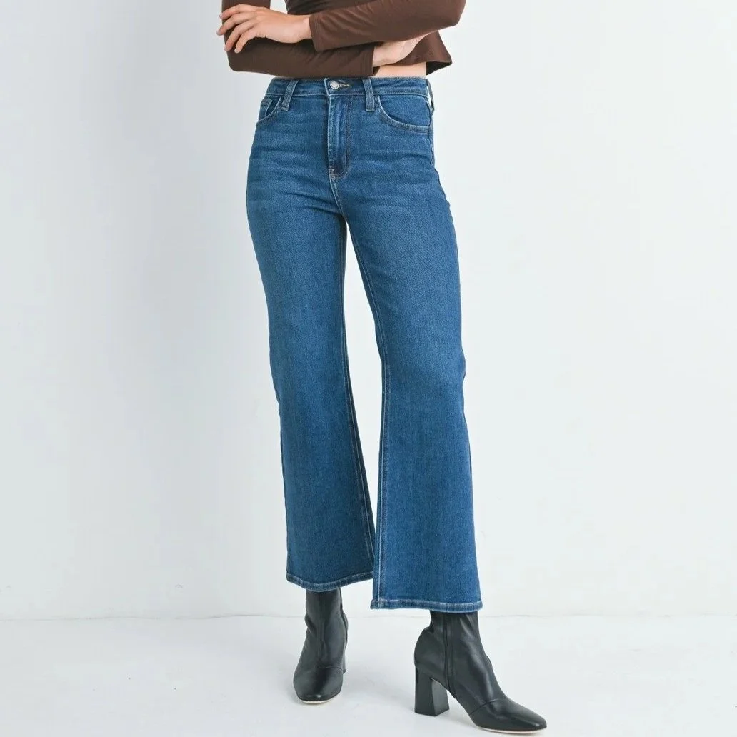 The Classic High Rise Wide Leg Dark Wash