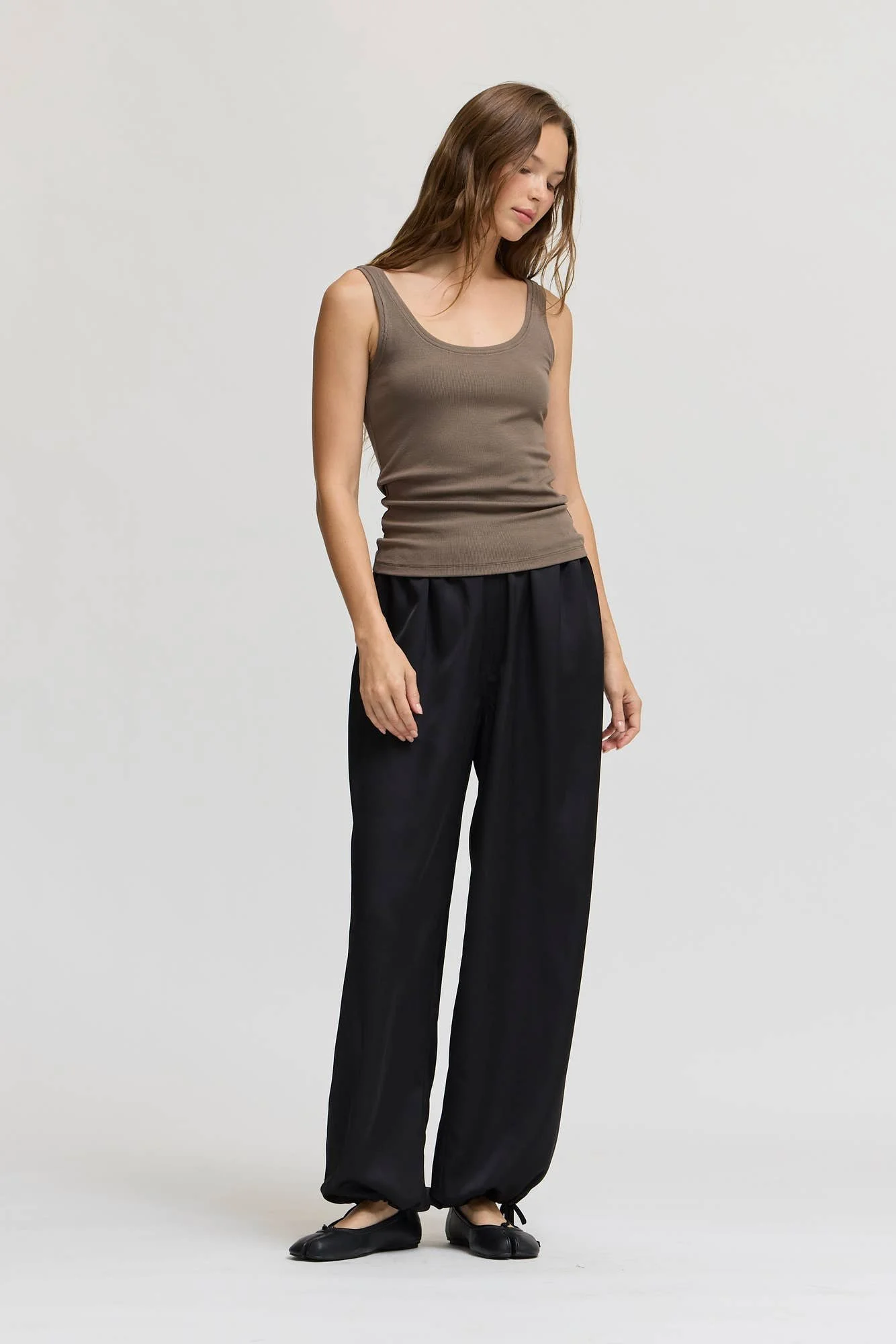 Basic Mini Rib Jersey Tank Trunk