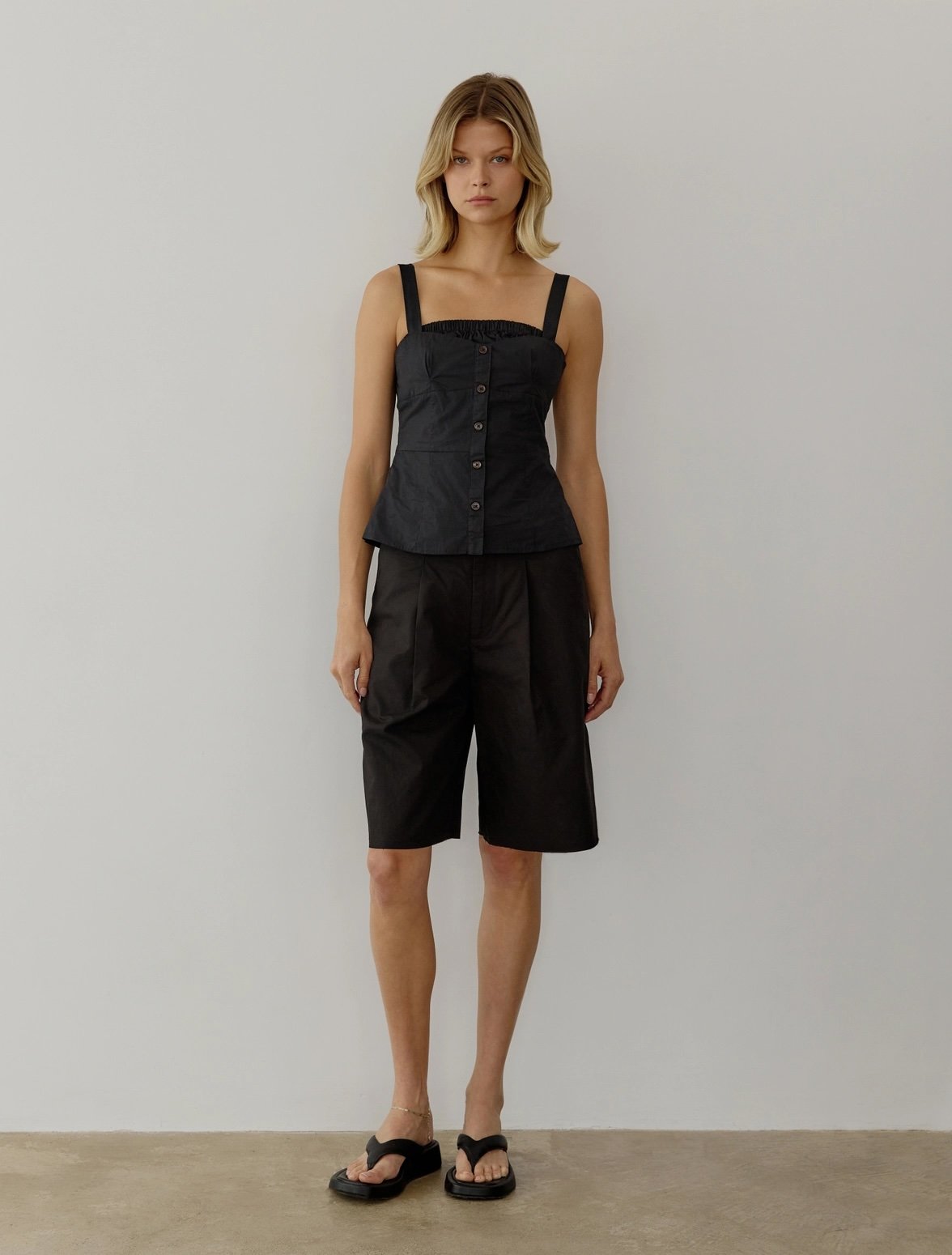 The Diana Bustier Top Black