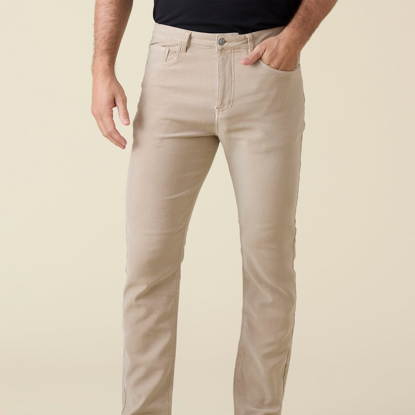 Flag & Anthem Holden Knit 5-Pocket Pant Khaki