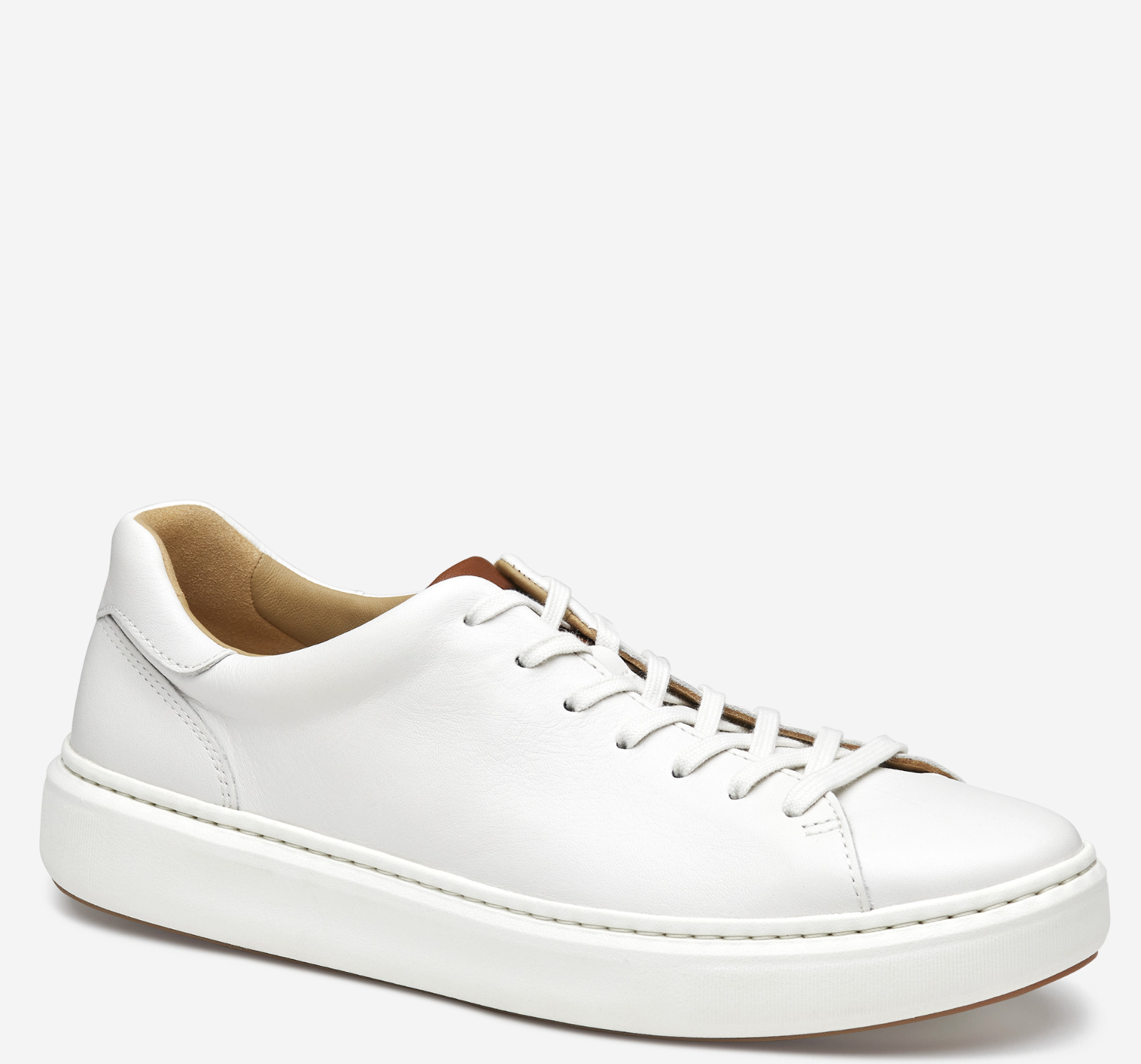 J&M Anders Lace-To-Toe White Full Grain